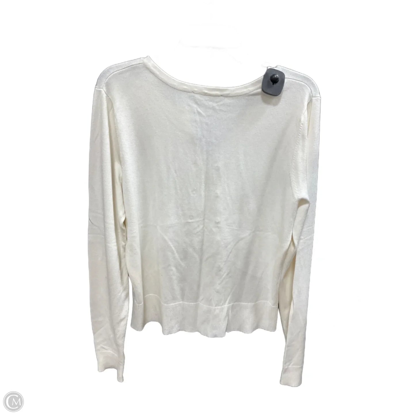 Cardigan By White House Black Market In Cream, Size: L