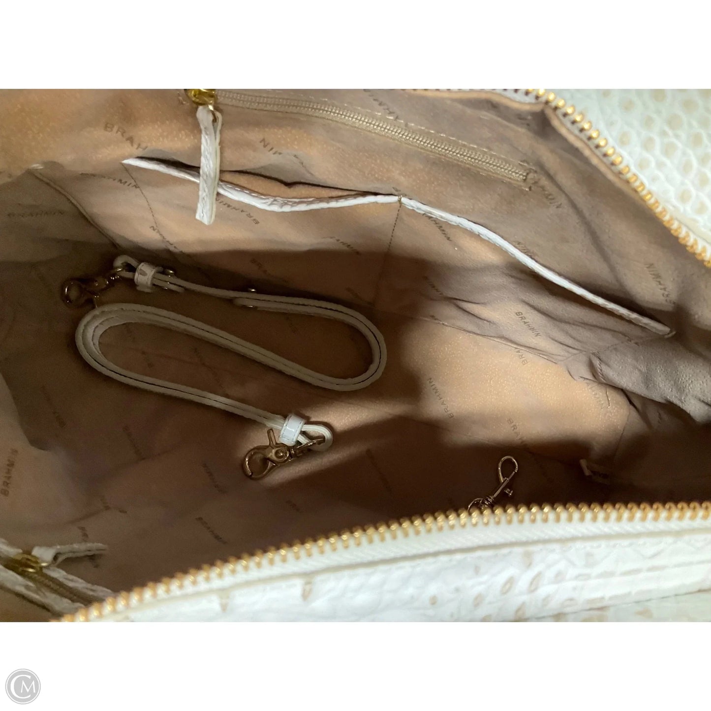 Handbag Designer By Brahmin, Size: Large