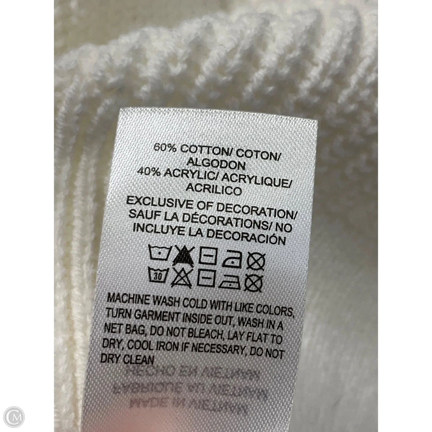 Sweater By Lucky Brand In Red & White, Size: M