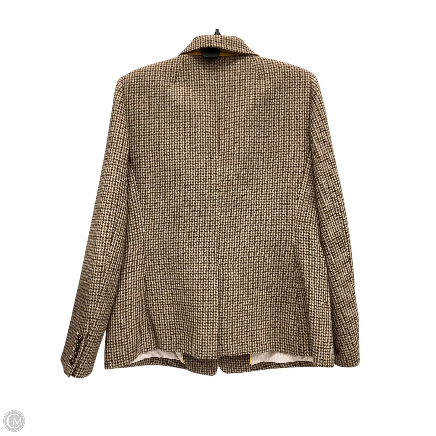 Blazer By Cremieux In Brown & Cream, Size: 12