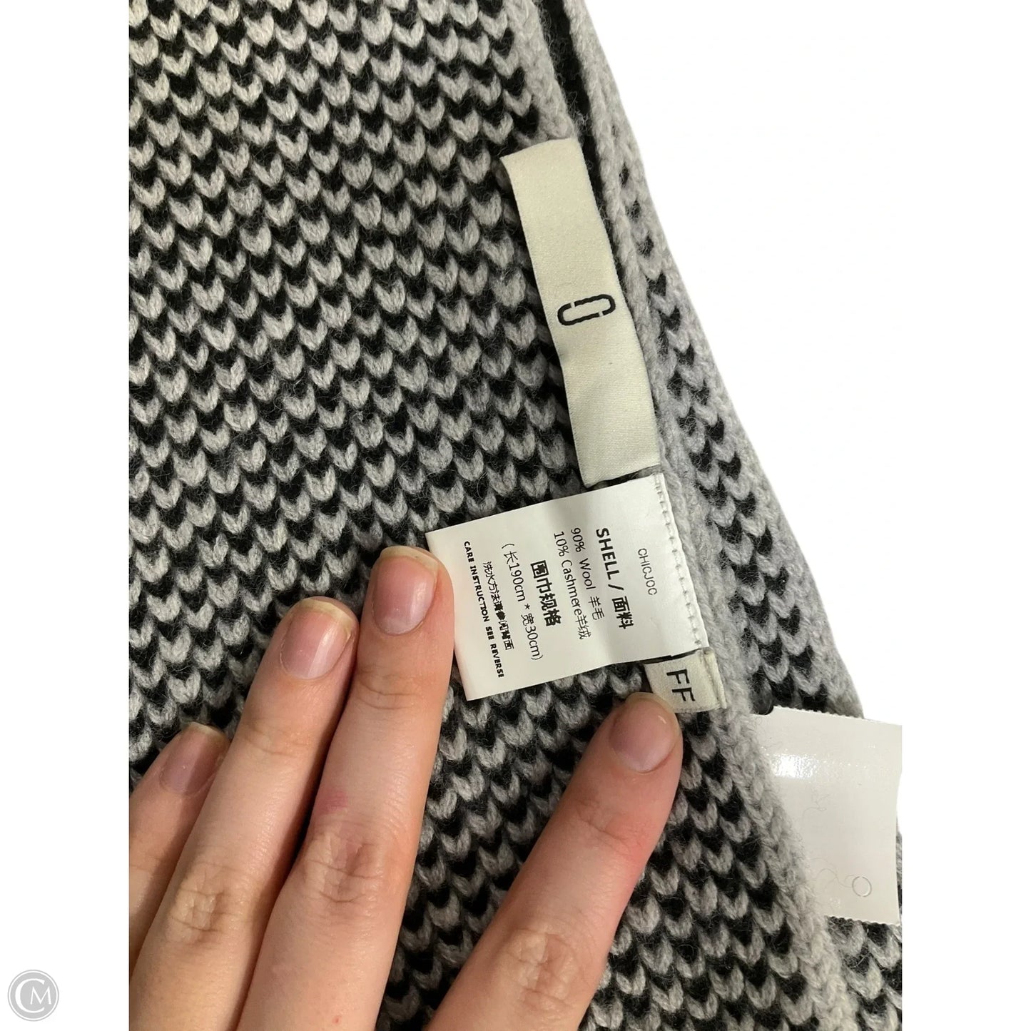Scarf Winter By Cma In Black & White