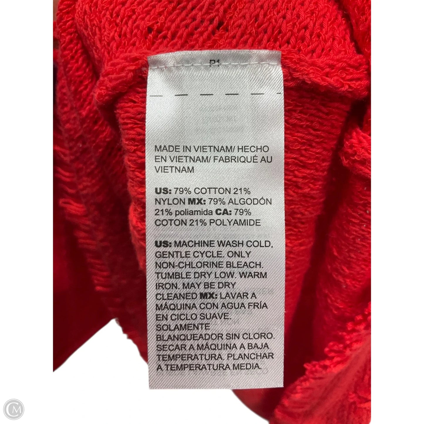 Top Long Sleeve Basic By Chicos In Red, Size: Xl