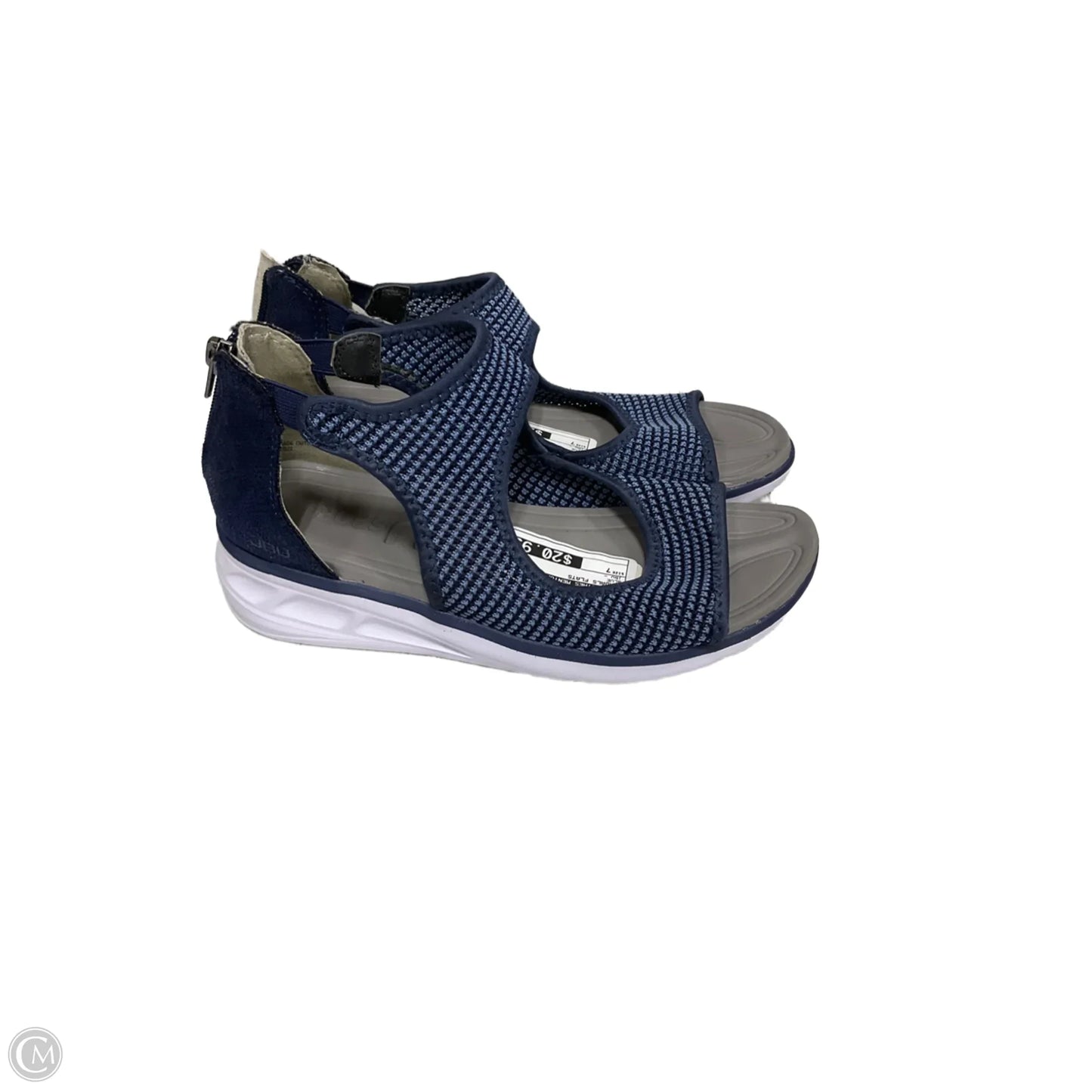 Sandals Flats By Clothes Mentor In Blue, Size: 7