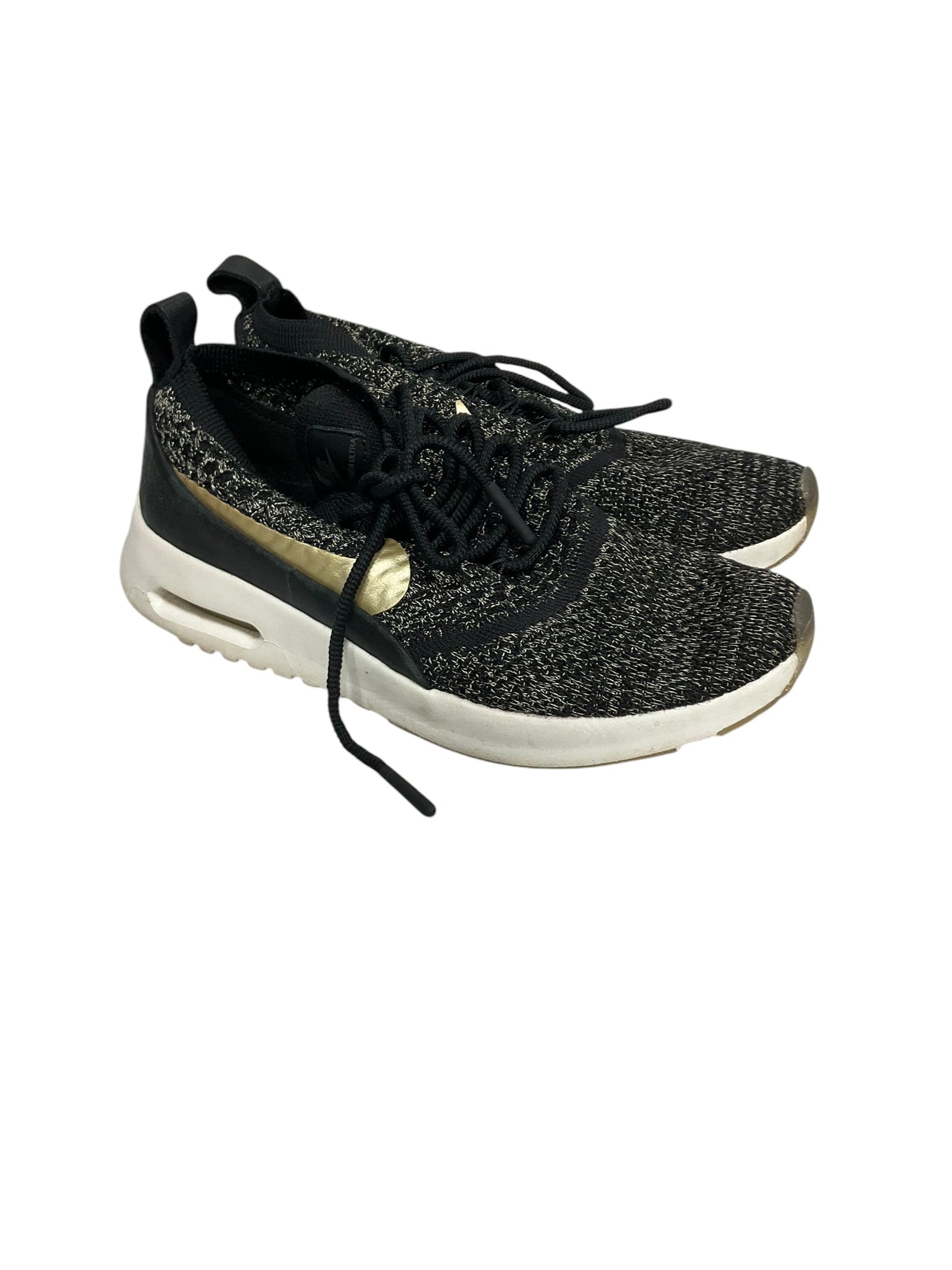Shoes Athletic By Nike In Black & Gold, Size: 8