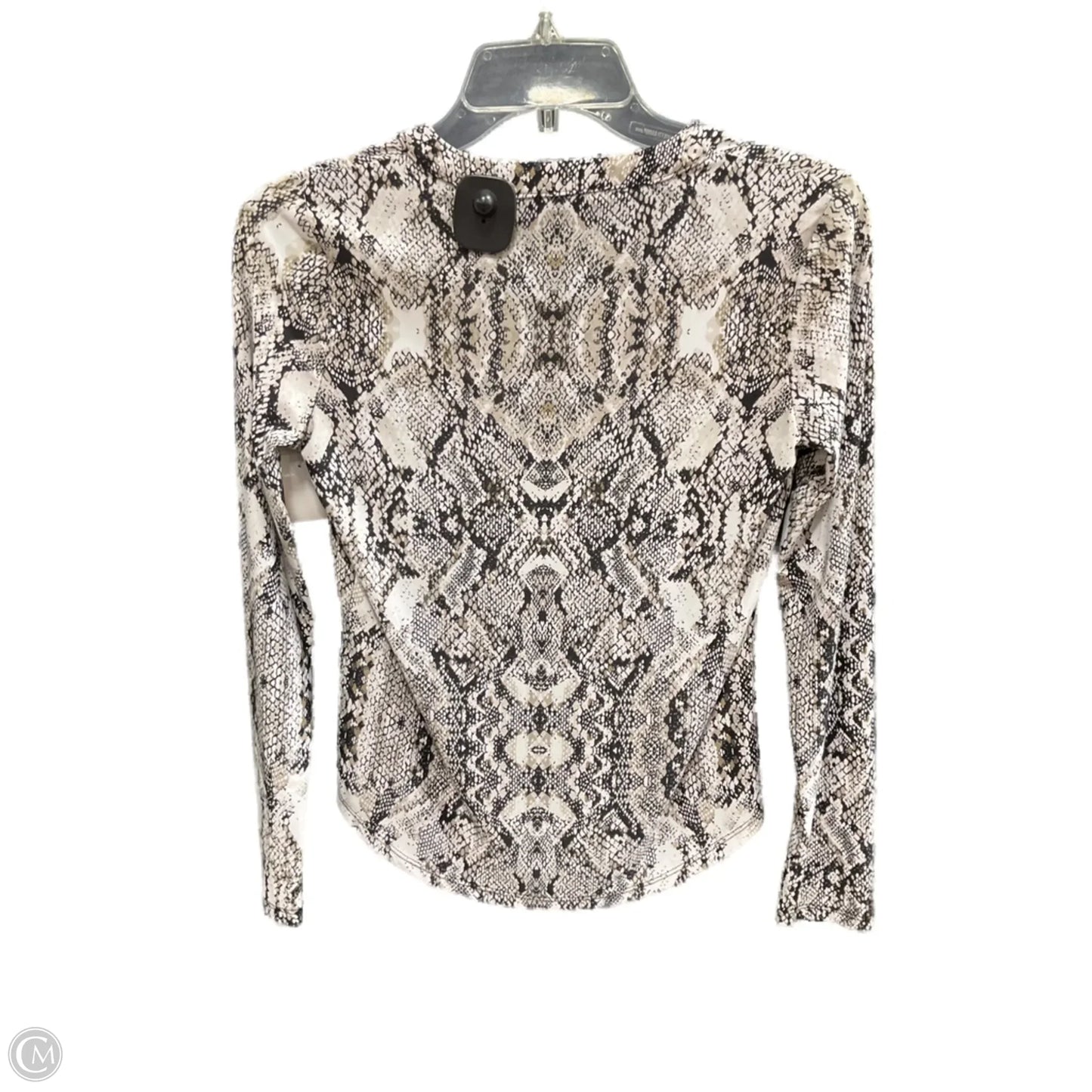 Top Long Sleeve By Inc In Snakeskin Print, Size: S