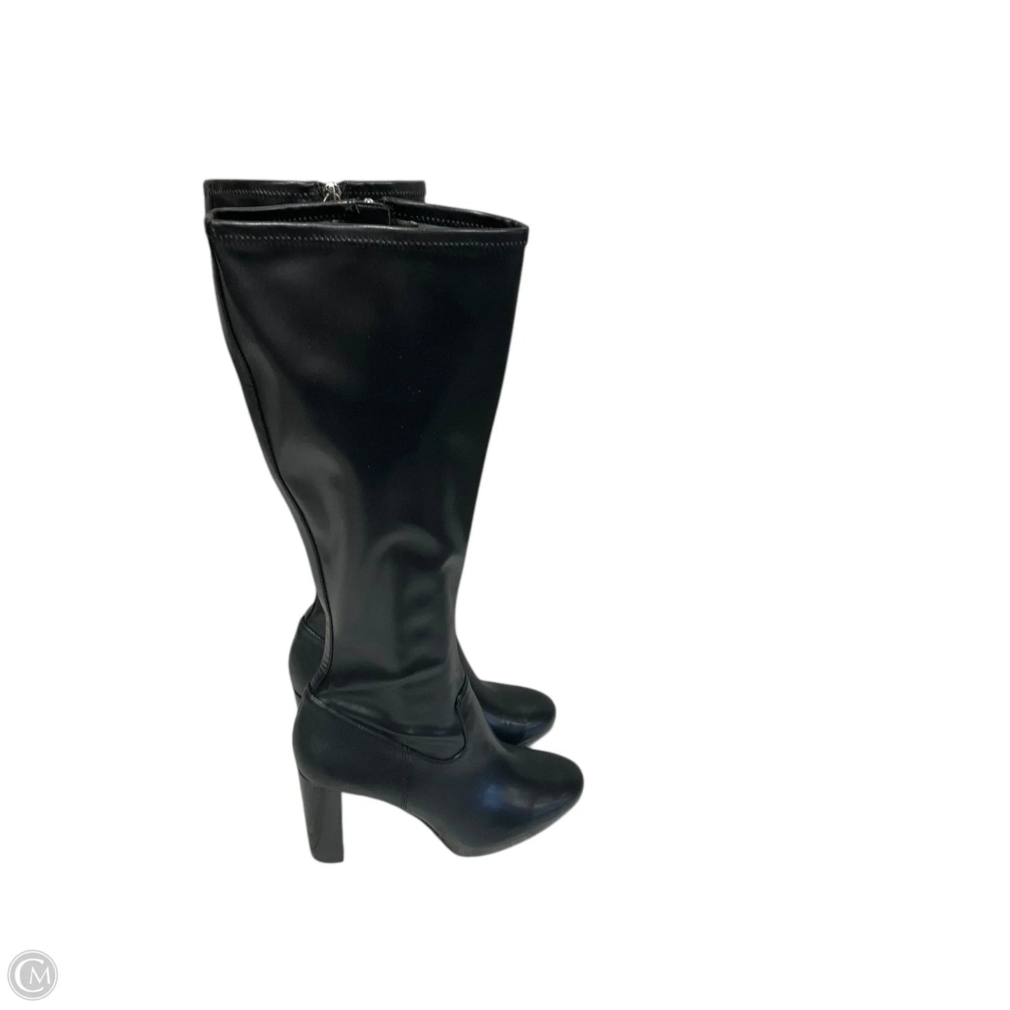 Boots Knee Heels By Nine West In Black, Size: 7