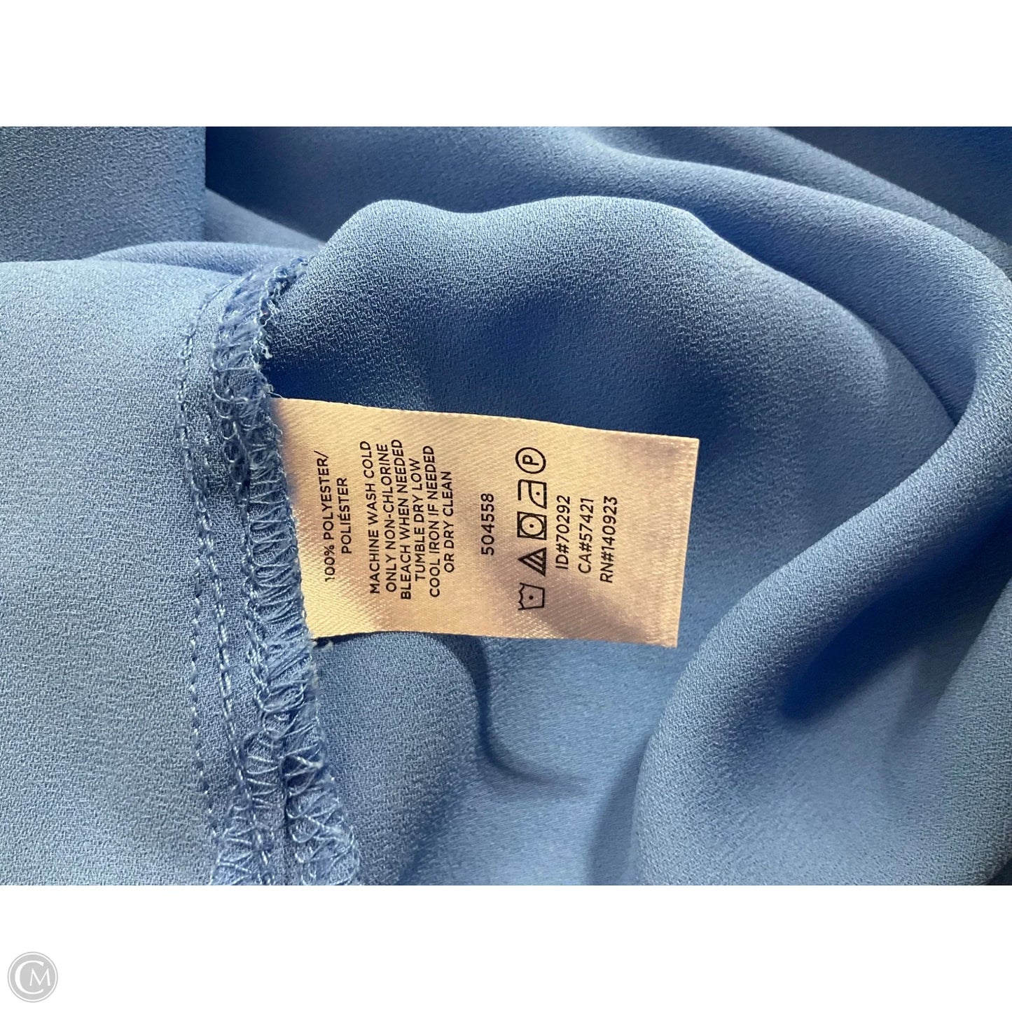 Top Short Sleeve By Loft In Blue, Size: S