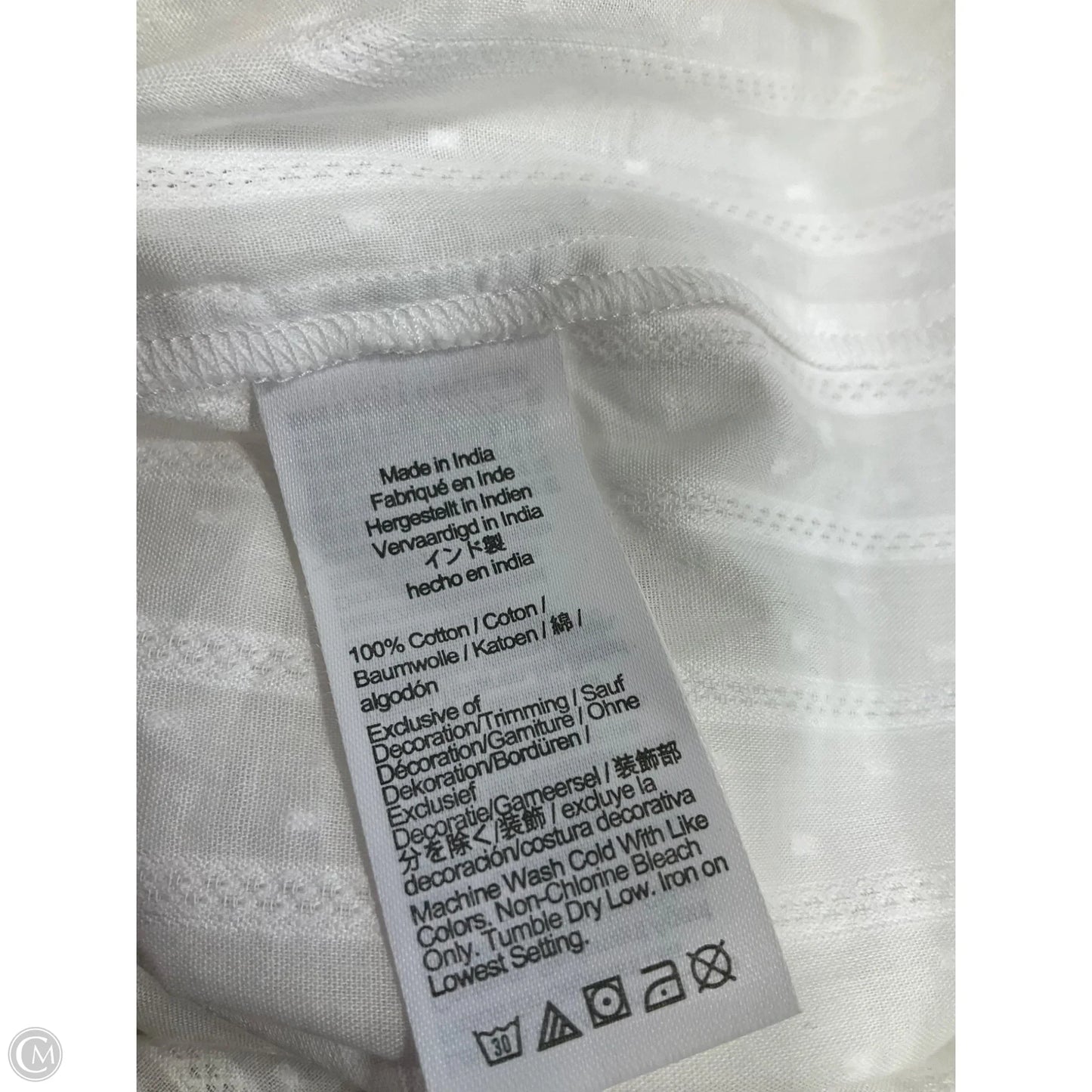 Top Long Sleeve By J. Crew In White, Size: L