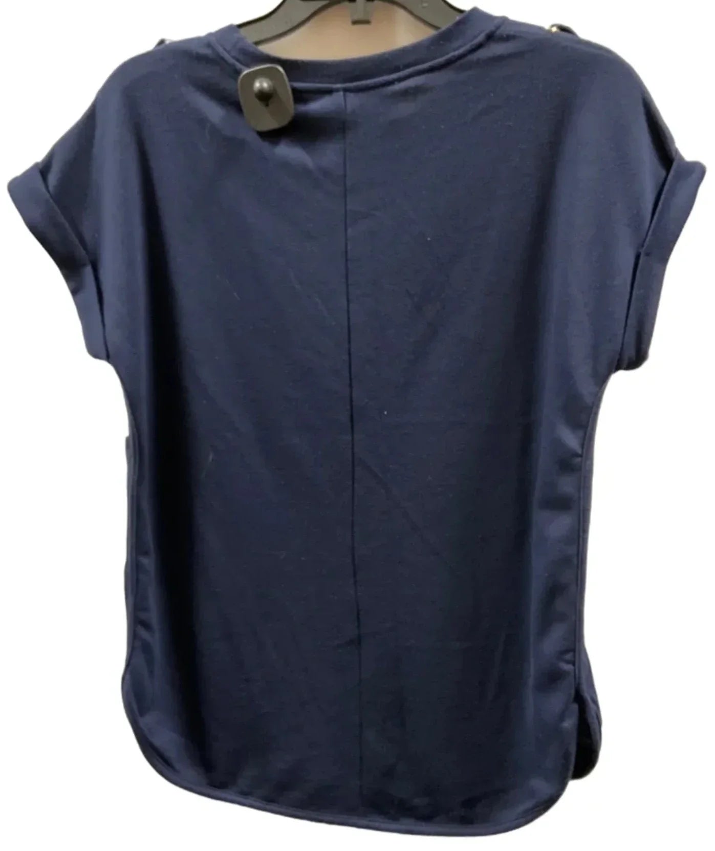 Top Short Sleeve By Cupio In Navy, Size: S