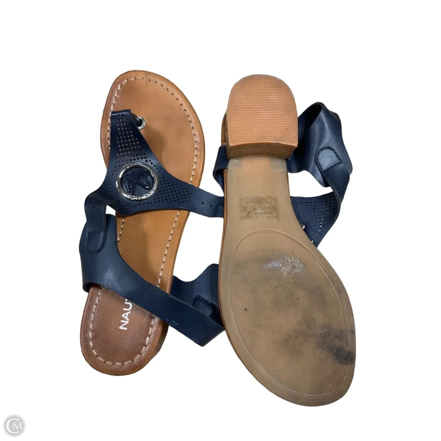 Sandals Flats By Nautica In Navy, Size: 7.5