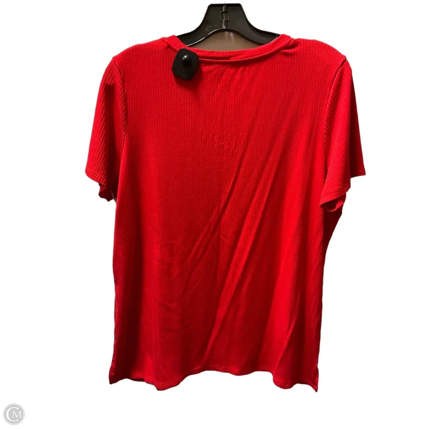 Top Short Sleeve By Cyrus In Red, Size: 1x