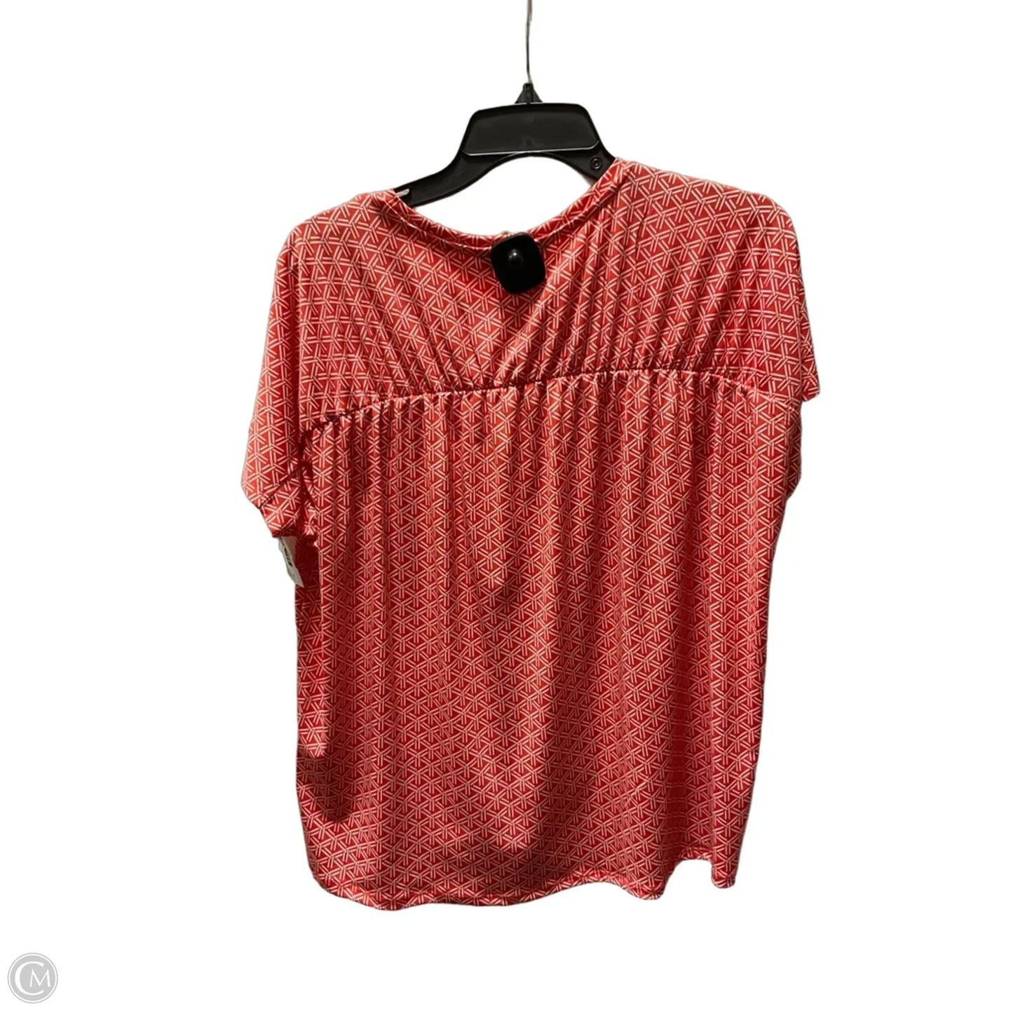 Top Short Sleeve By Banana Republic In Orange, Size: M