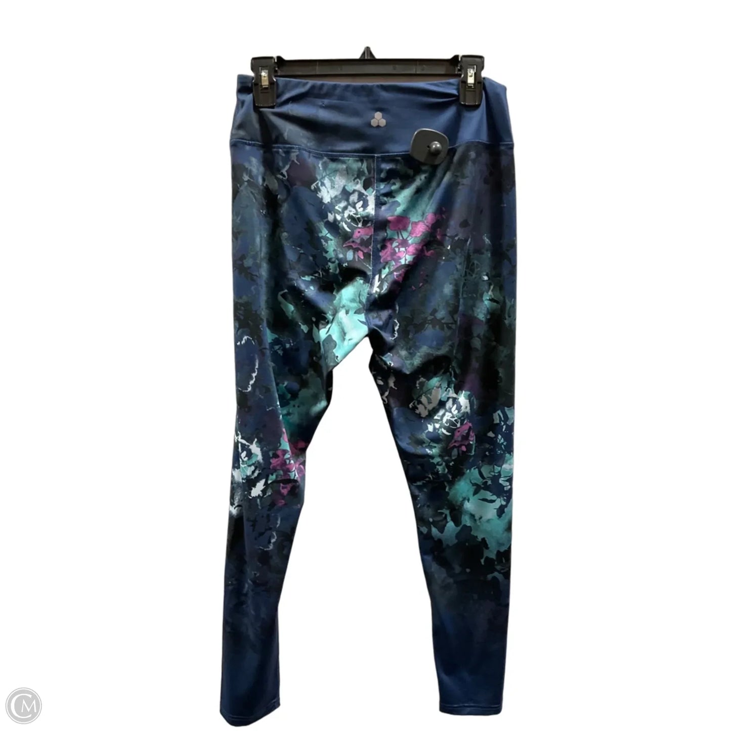 Athletic Leggings By Tek Gear In Blue, Size: L