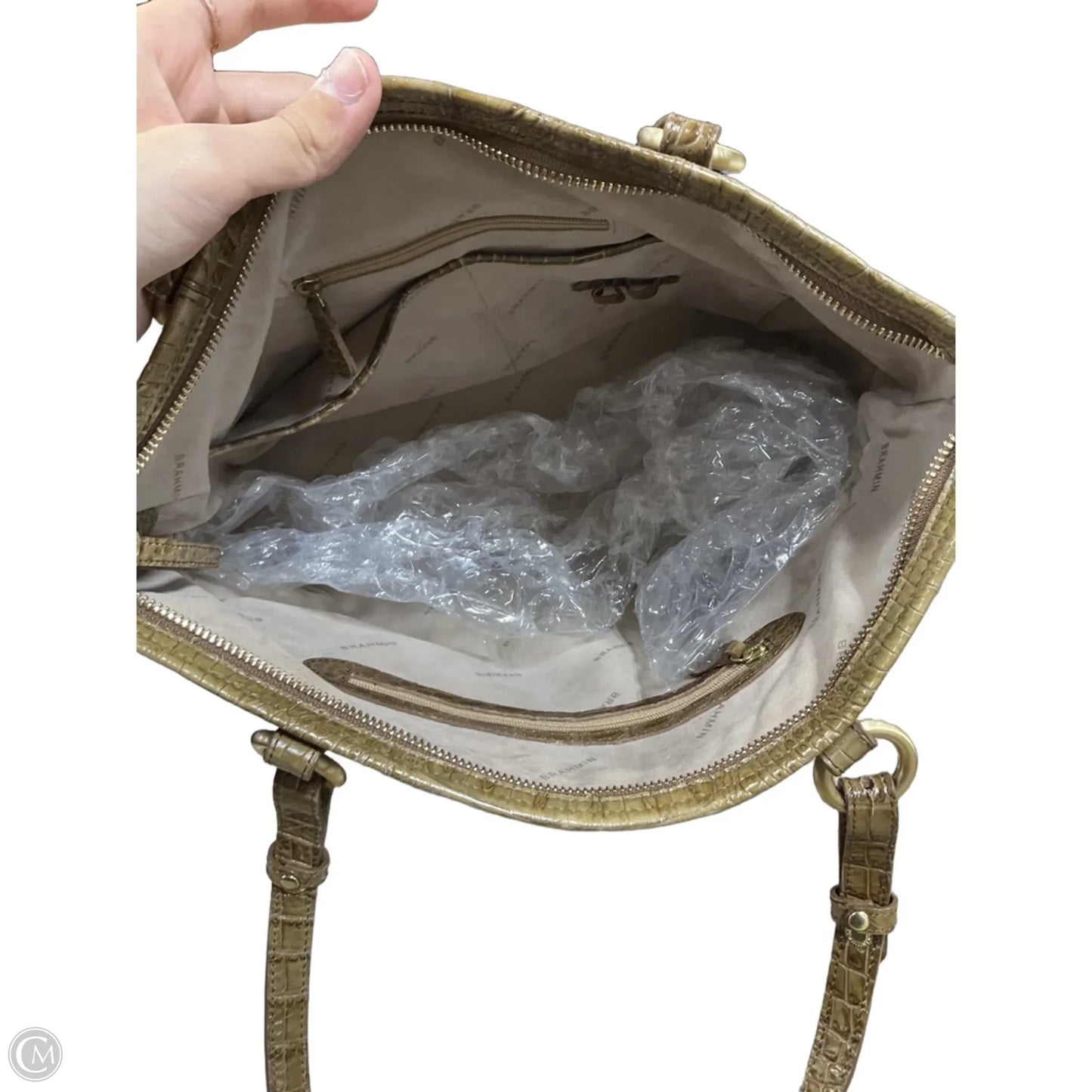 Handbag Designer By Brahmin, Size: Medium