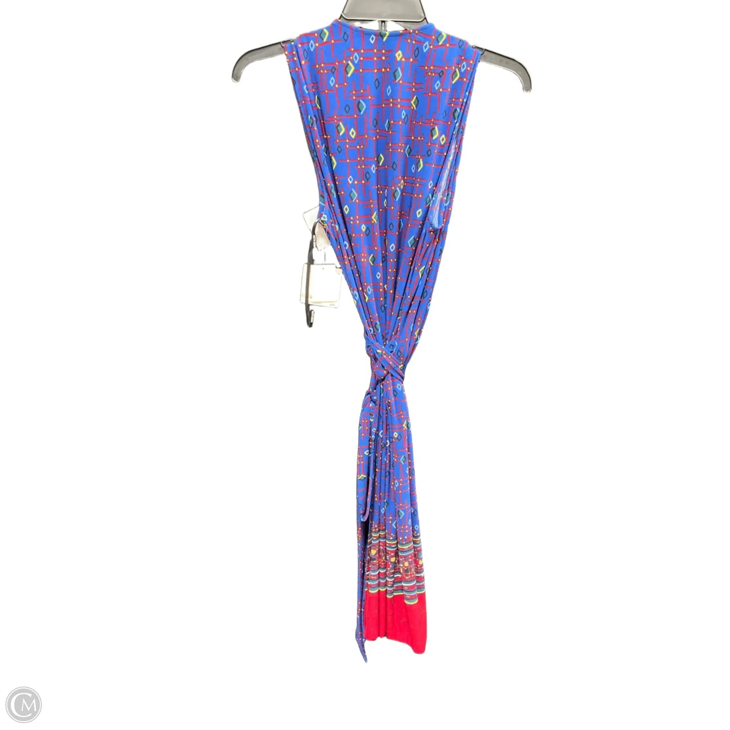 Dress Casual Midi By Anne Klein In Blue Red, Size: 10