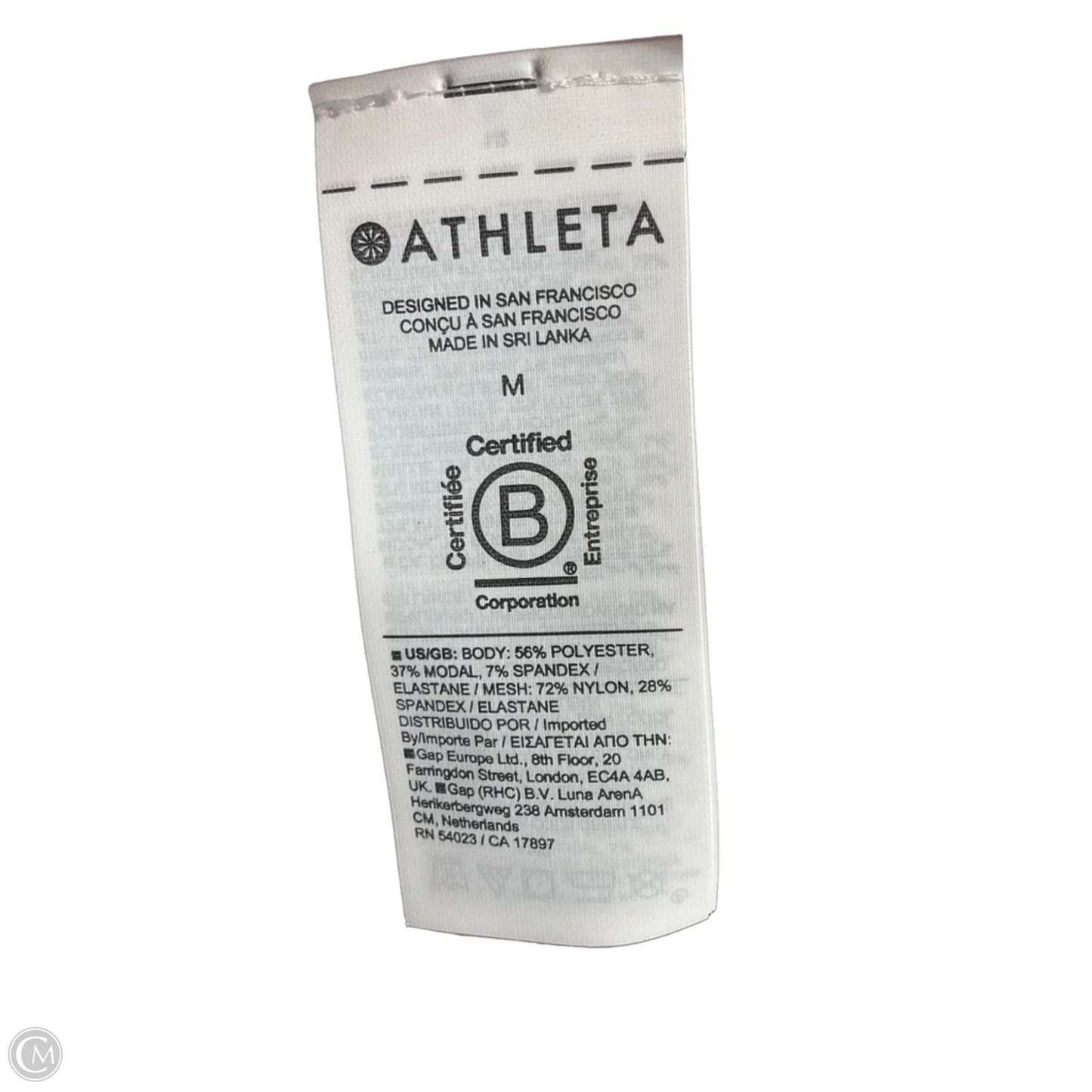 Athletic Tank Top By Athleta In White, Size: M
