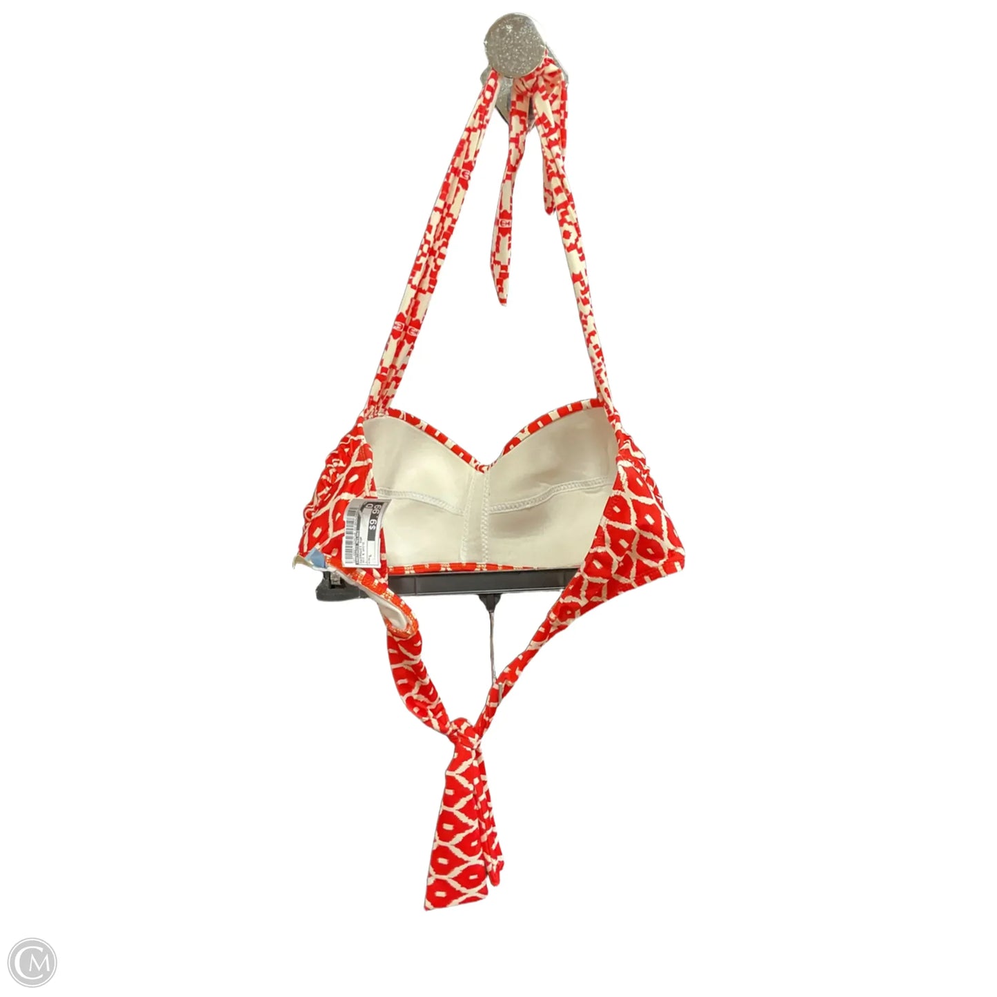 Swimsuit Top By Antonio Melani In Red & White, Size: L