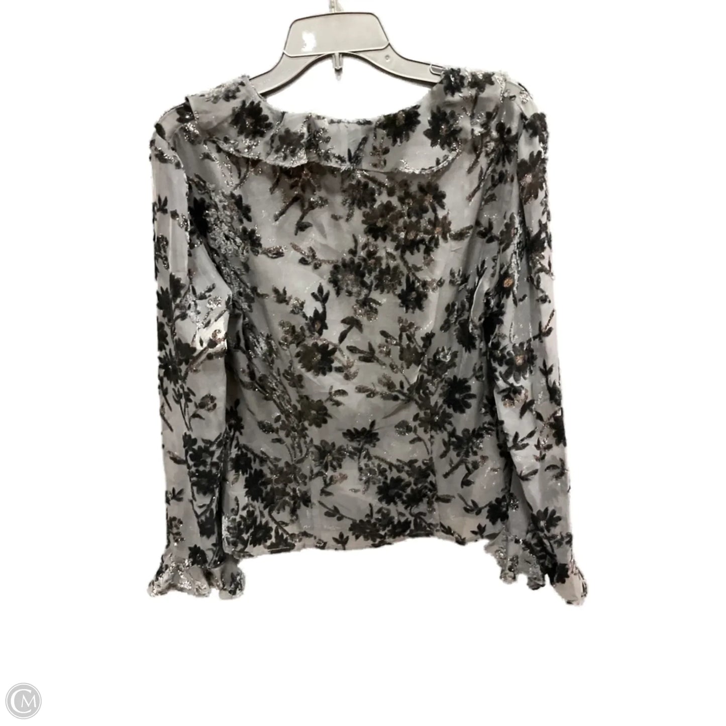 Blouse Long Sleeve By Virgo In Black, Size: 8