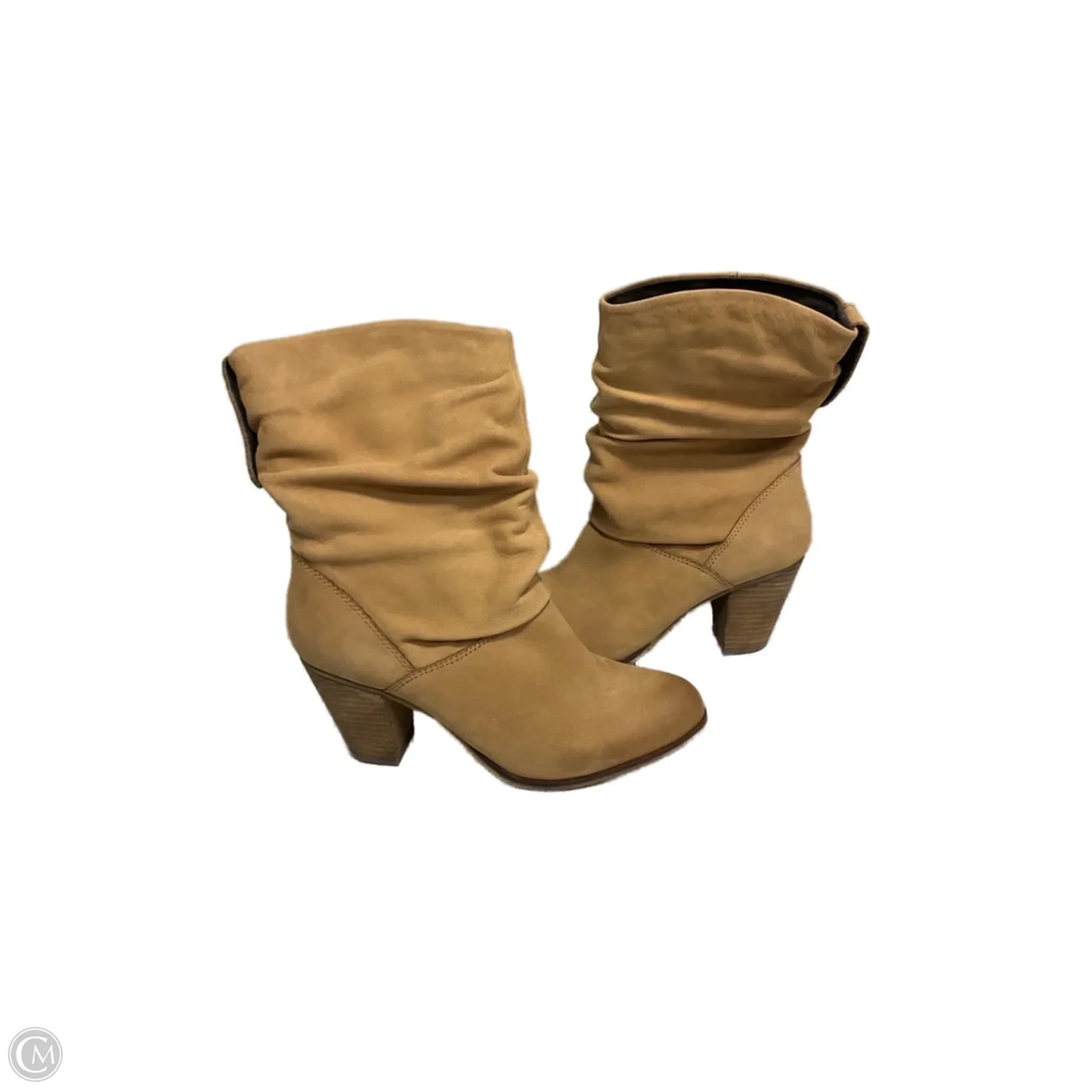 Boots Ankle Heels By Aldo In Tan, Size: 8.5