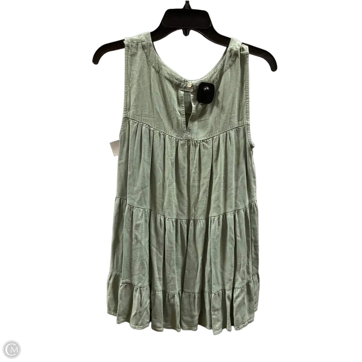 Top Sleeveless By Indigo Soul In Green, Size: M