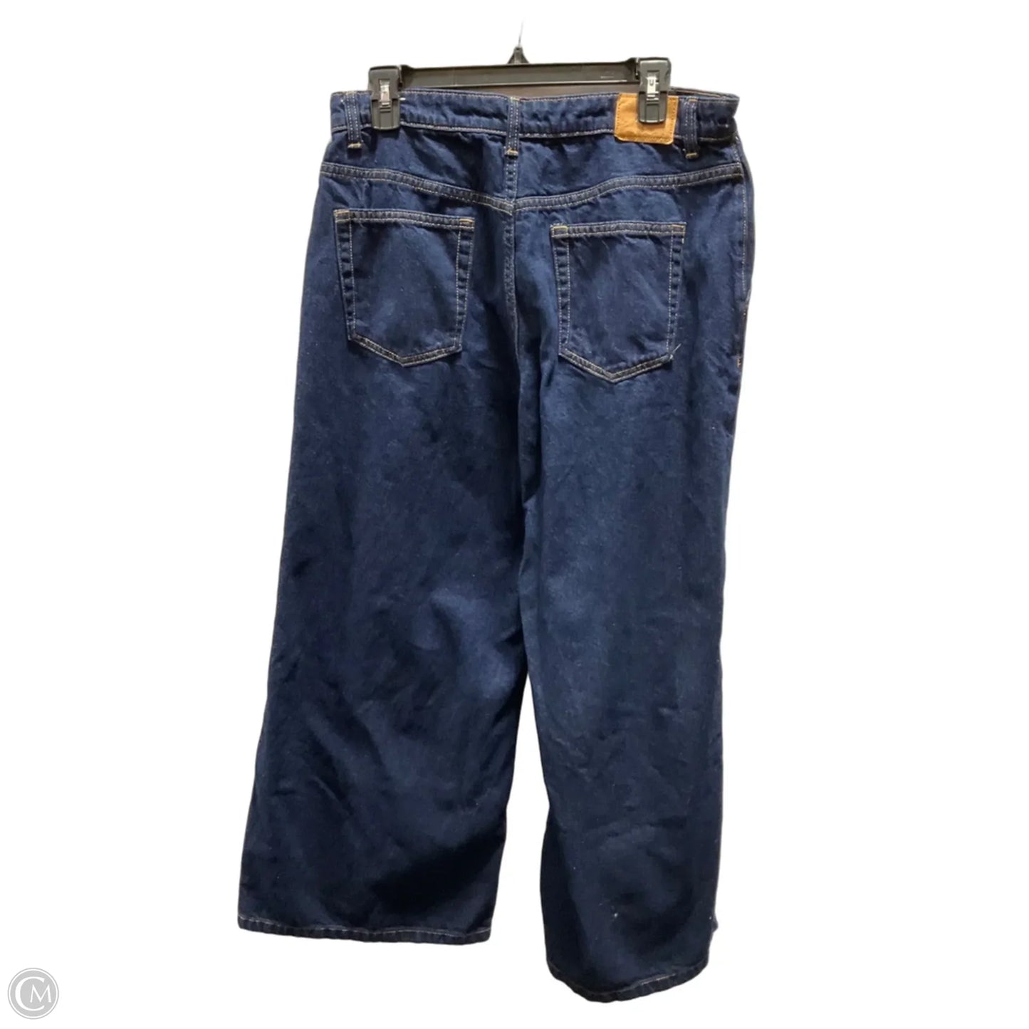 Jeans Wide Leg By Zara In Blue Denim, Size: 8