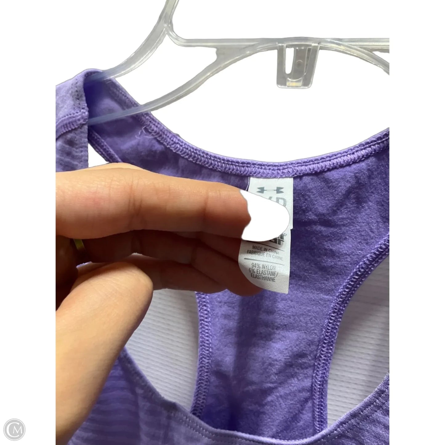 Athletic Tank Top By Under Armour In Purple, Size: S
