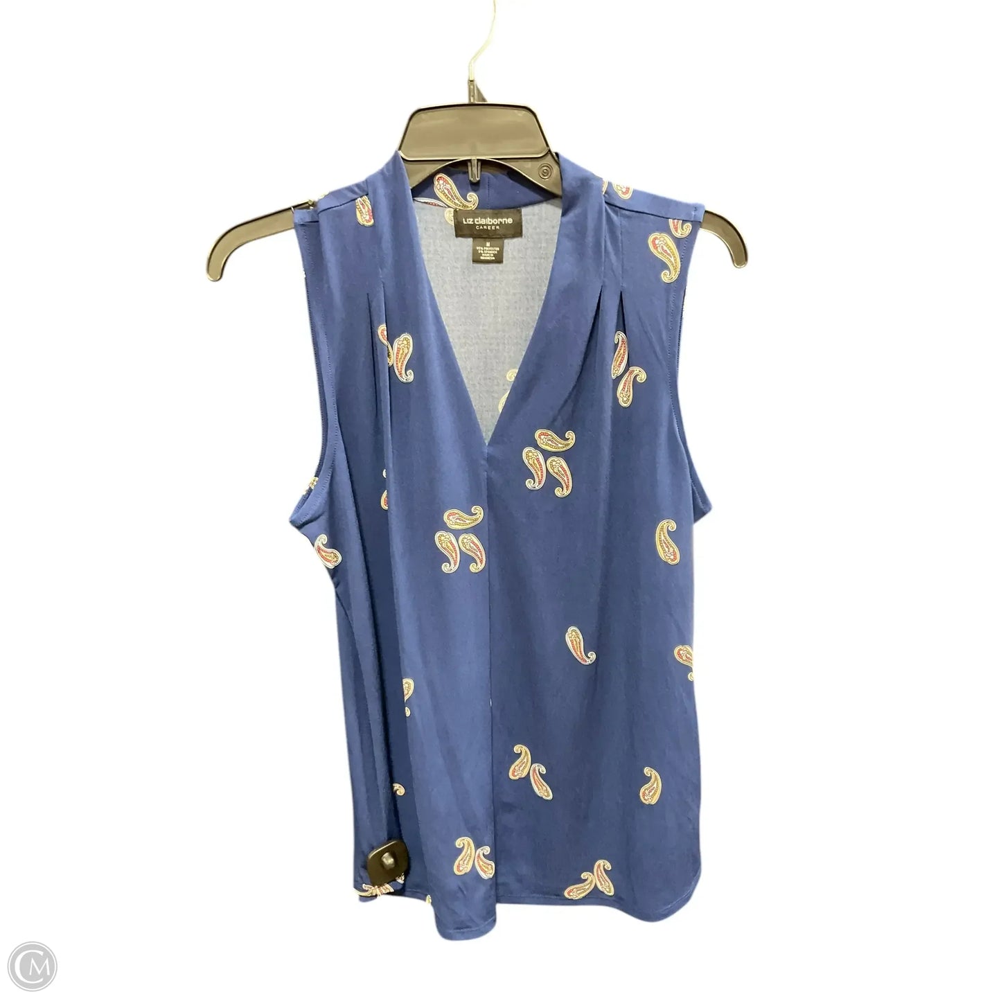 Top Sleeveless By Liz Claiborne In Blue, Size: M