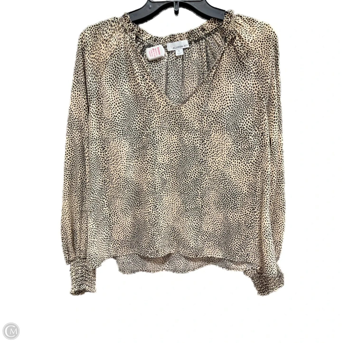Top Long Sleeve By Banana Republic In Leopard Print, Size: S