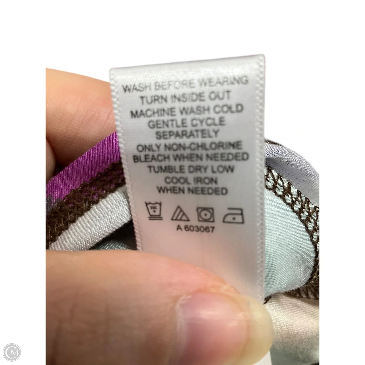 Top Long Sleeve By Logo In Tie Dye Print, Size: S