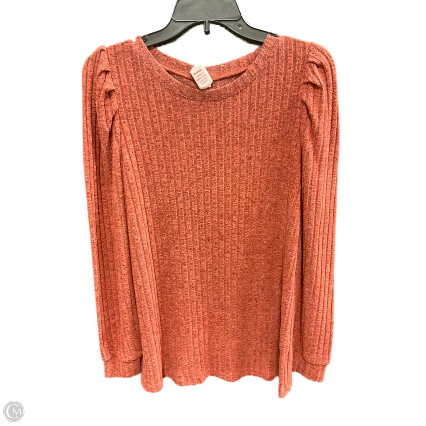 Top Long Sleeve By Clothes Mentor In Orange, Size: M