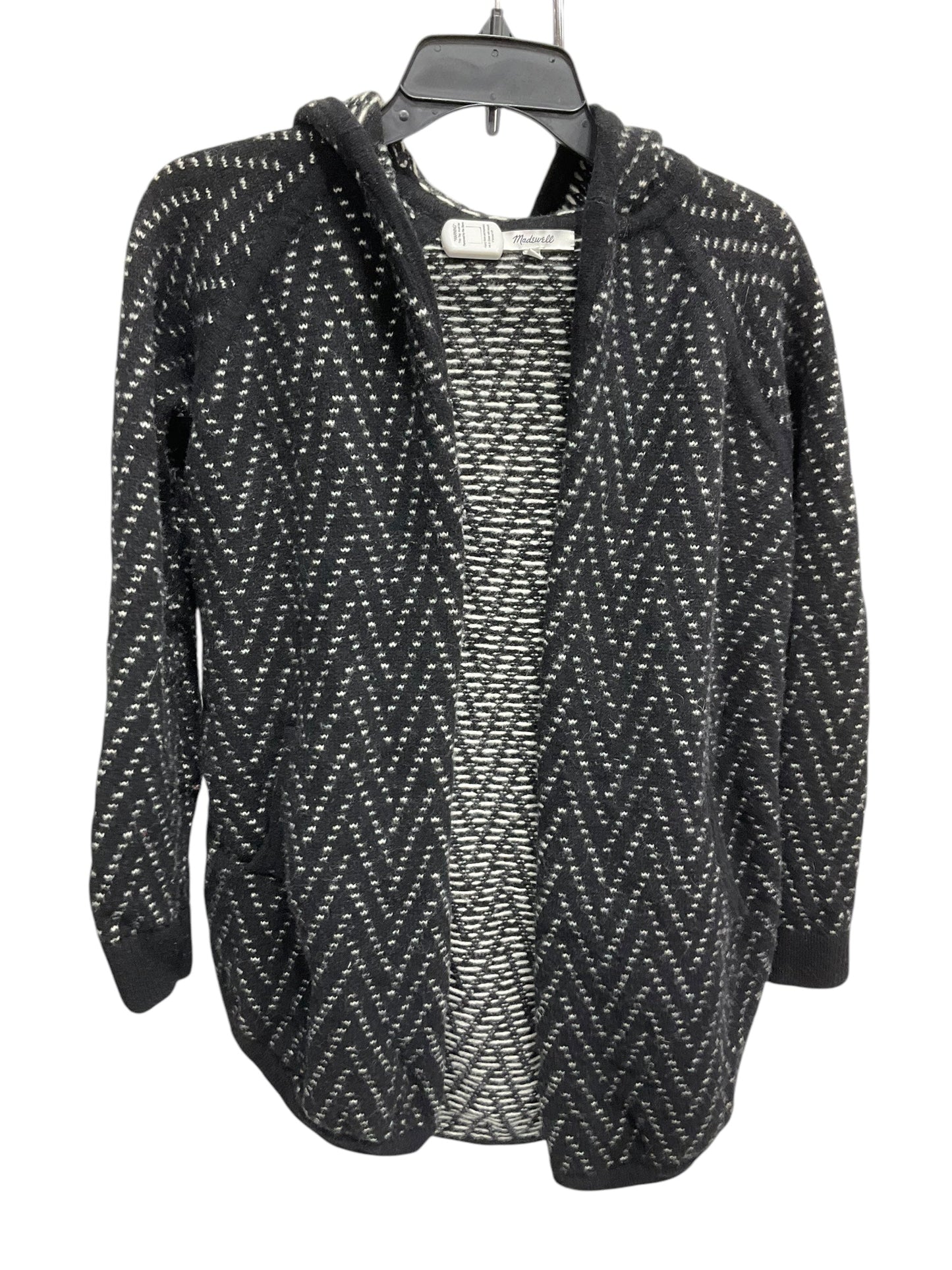 Sweater Cardigan By Madewell In Black & White, Size: Xs
