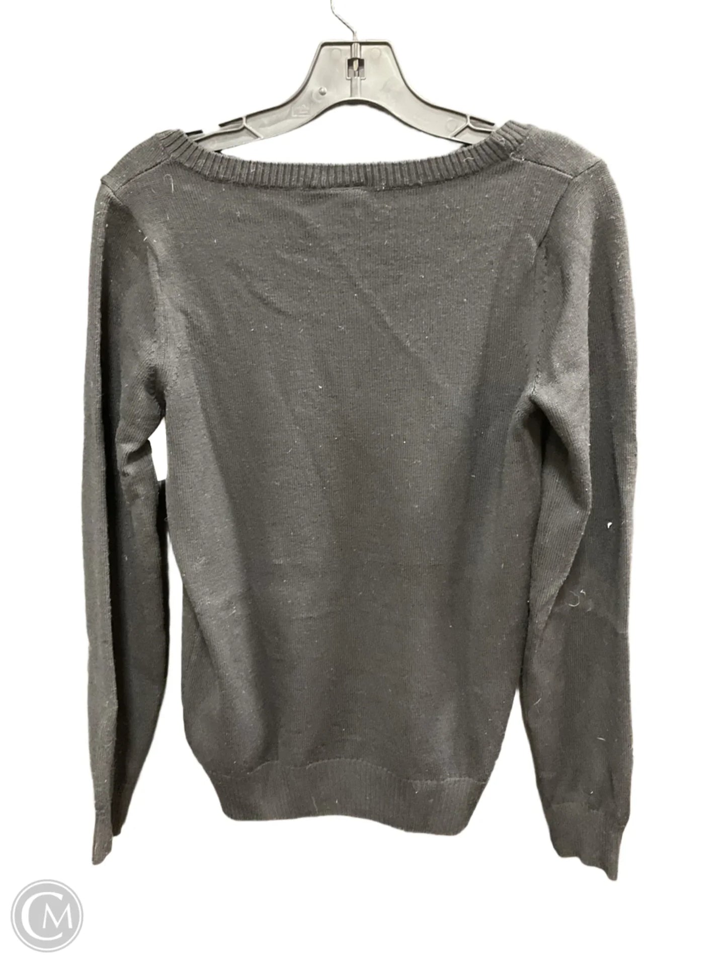 Sweater By Lacoste In Black & Cream, Size: 8