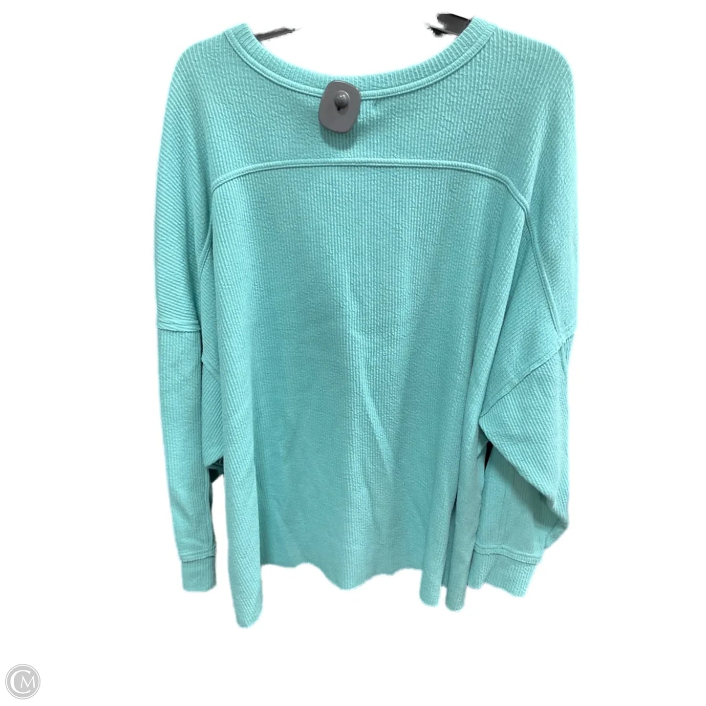 Sweatshirt Crewneck By Maurices In Aqua, Size: 2x