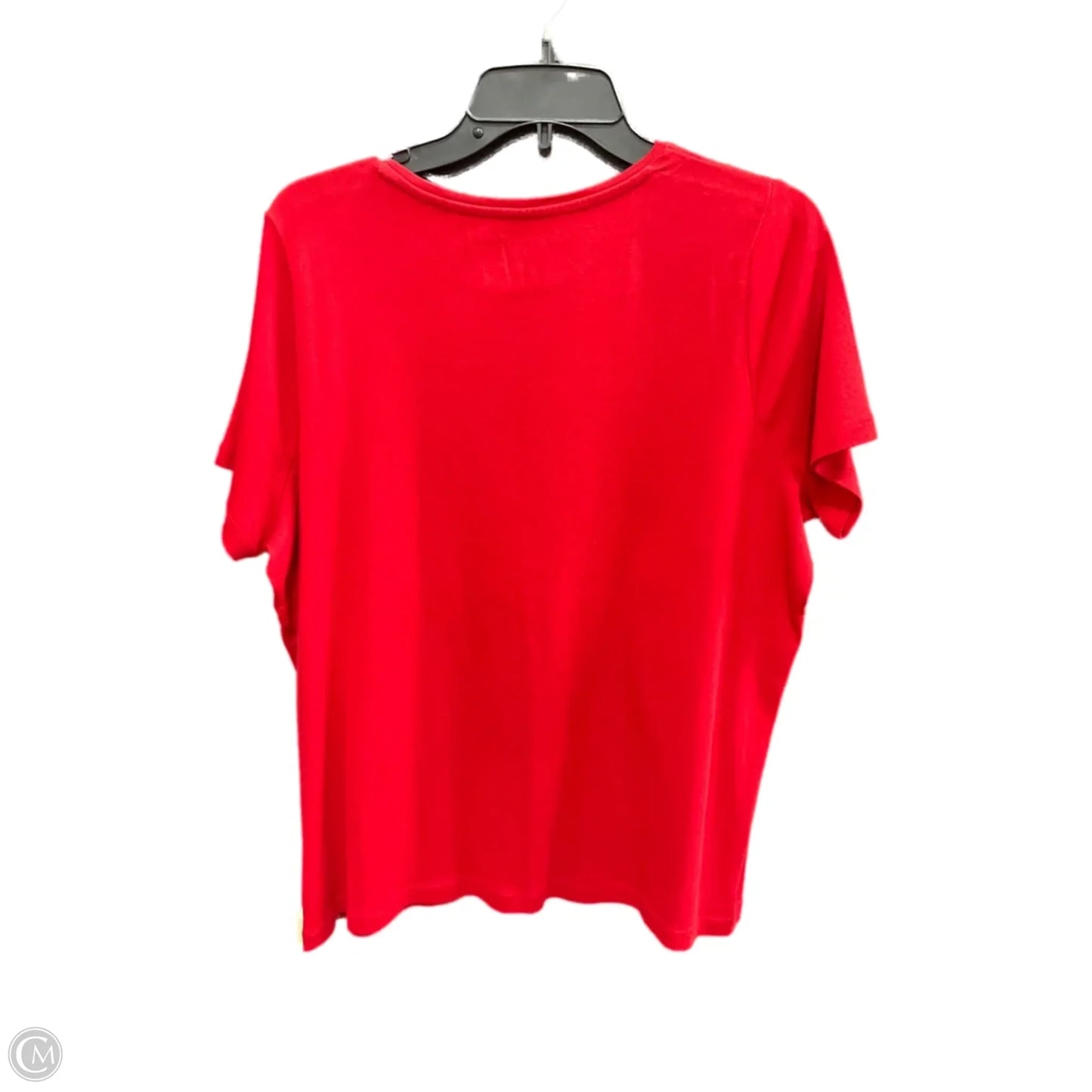 Top Short Sleeve By Talbots In Red, Size: 2x