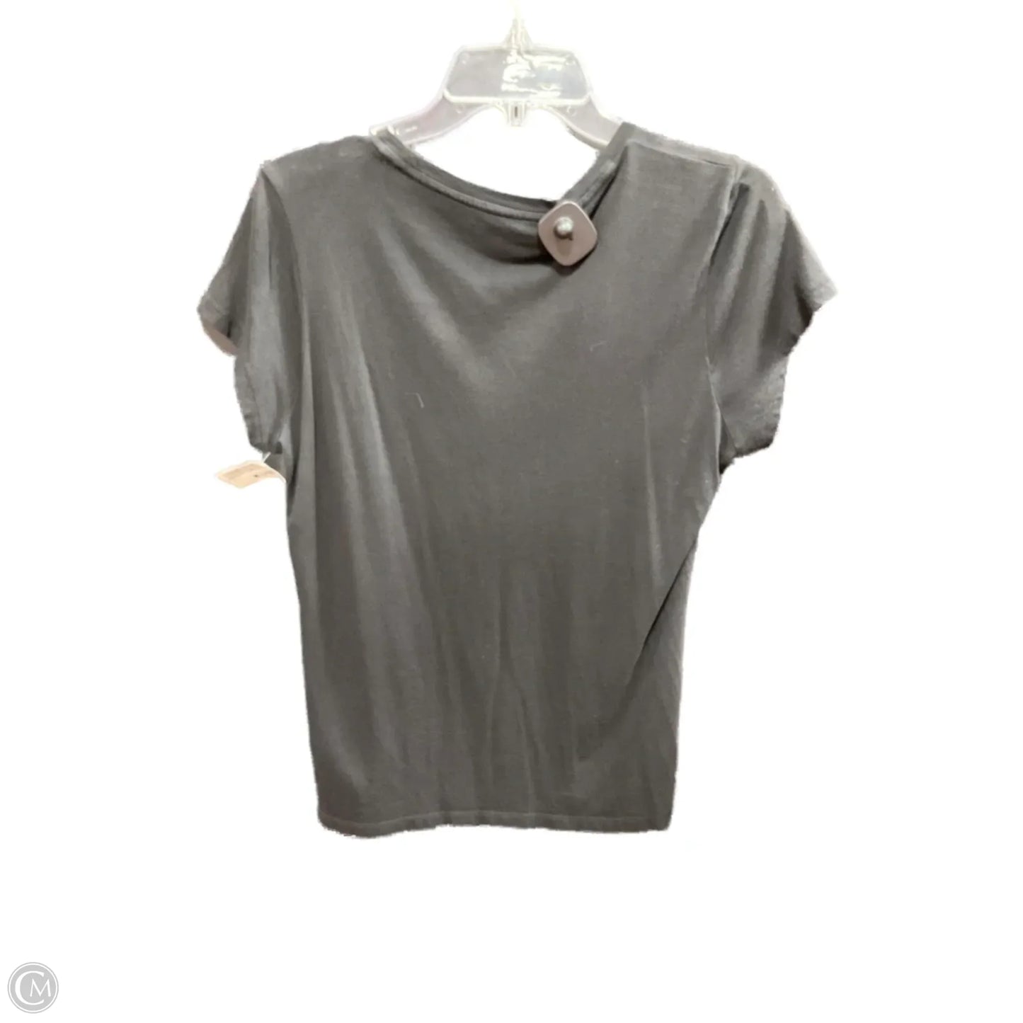 Top Short Sleeve By Calvin Klein In Black, Size: L