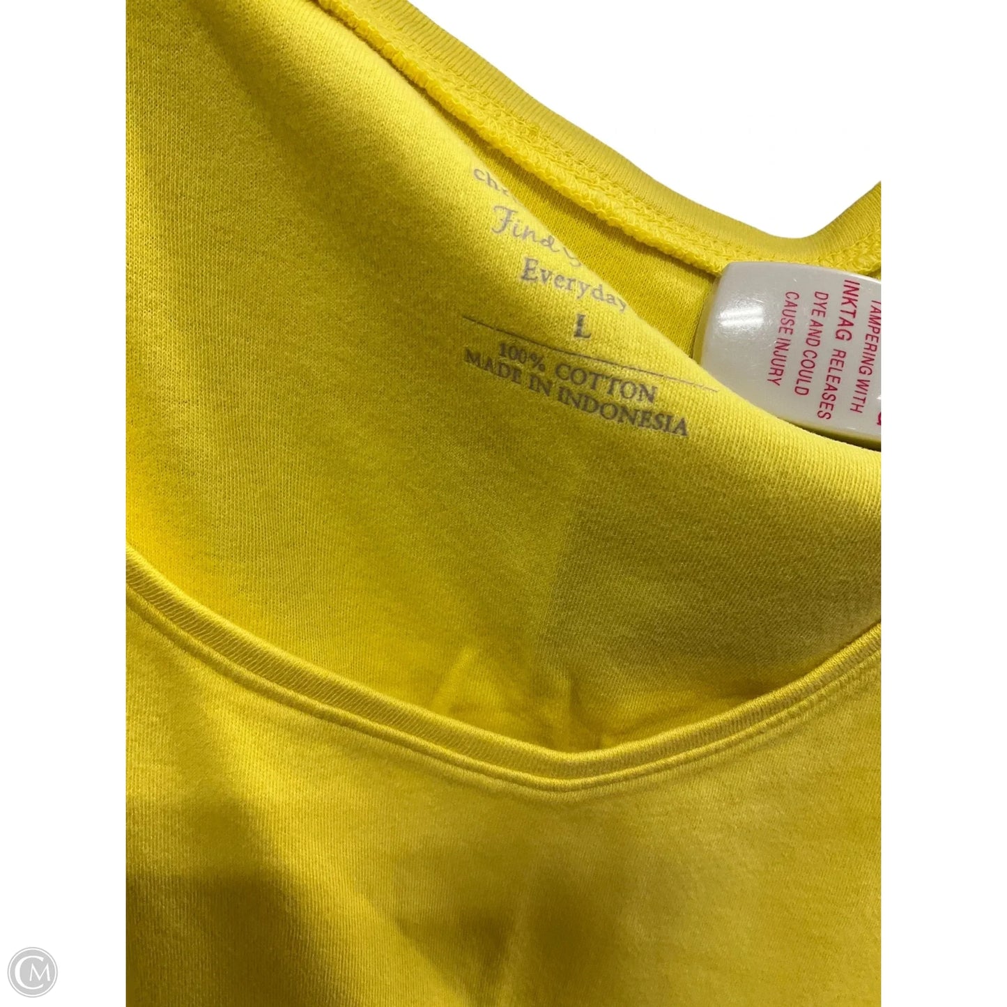 Tank Top By Christopher And Banks In Yellow, Size: L