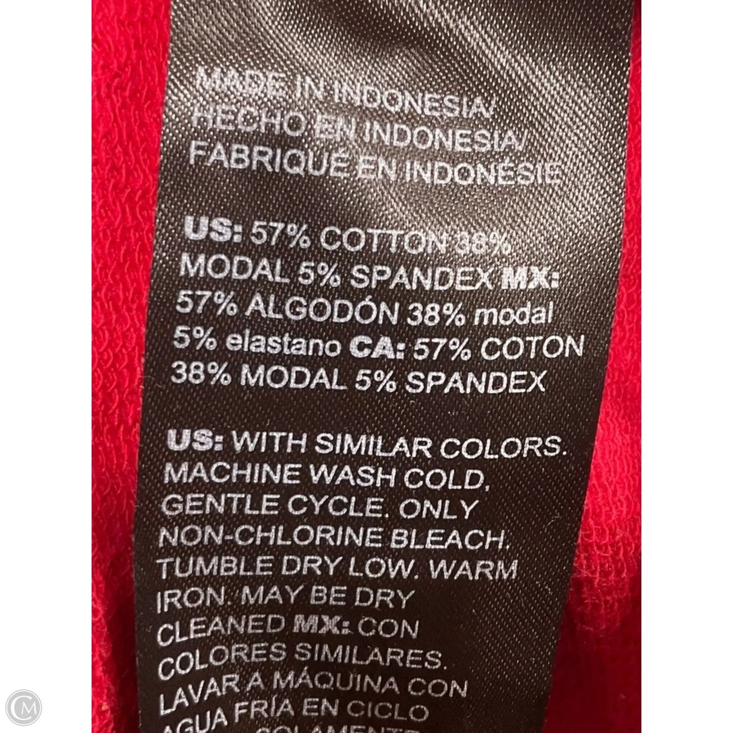 Sweatshirt Hoodie By Chicos In Red, Size: S