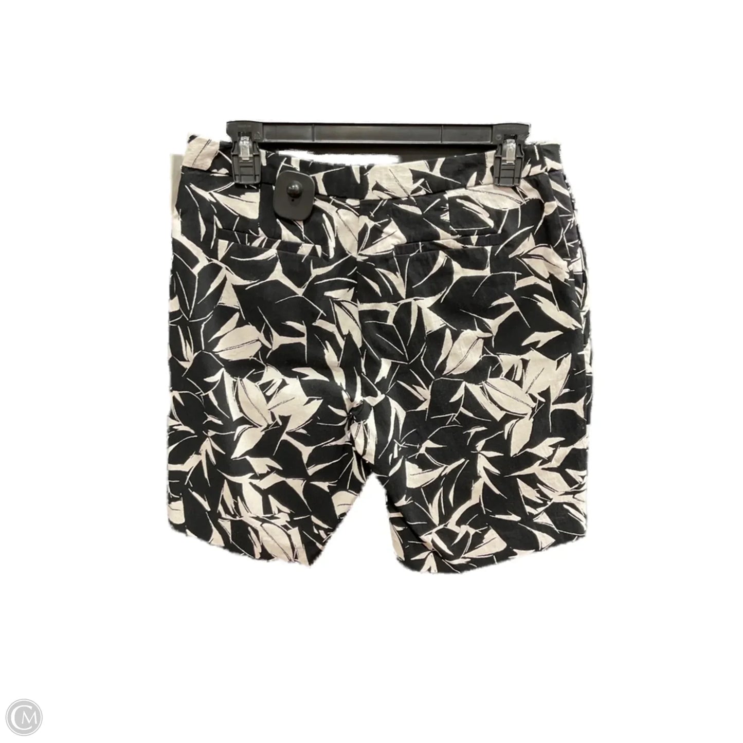 Shorts By Mario Serrani In Black & Cream, Size: 6