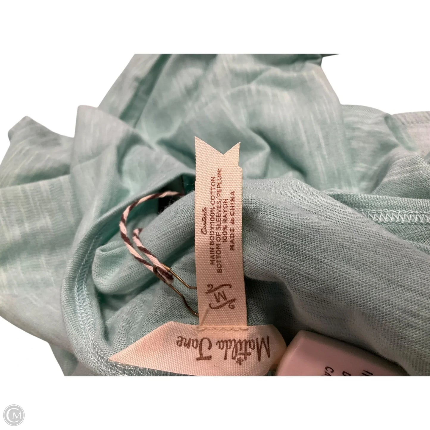 Top Long Sleeve By Matilda Jane In Aqua, Size: M