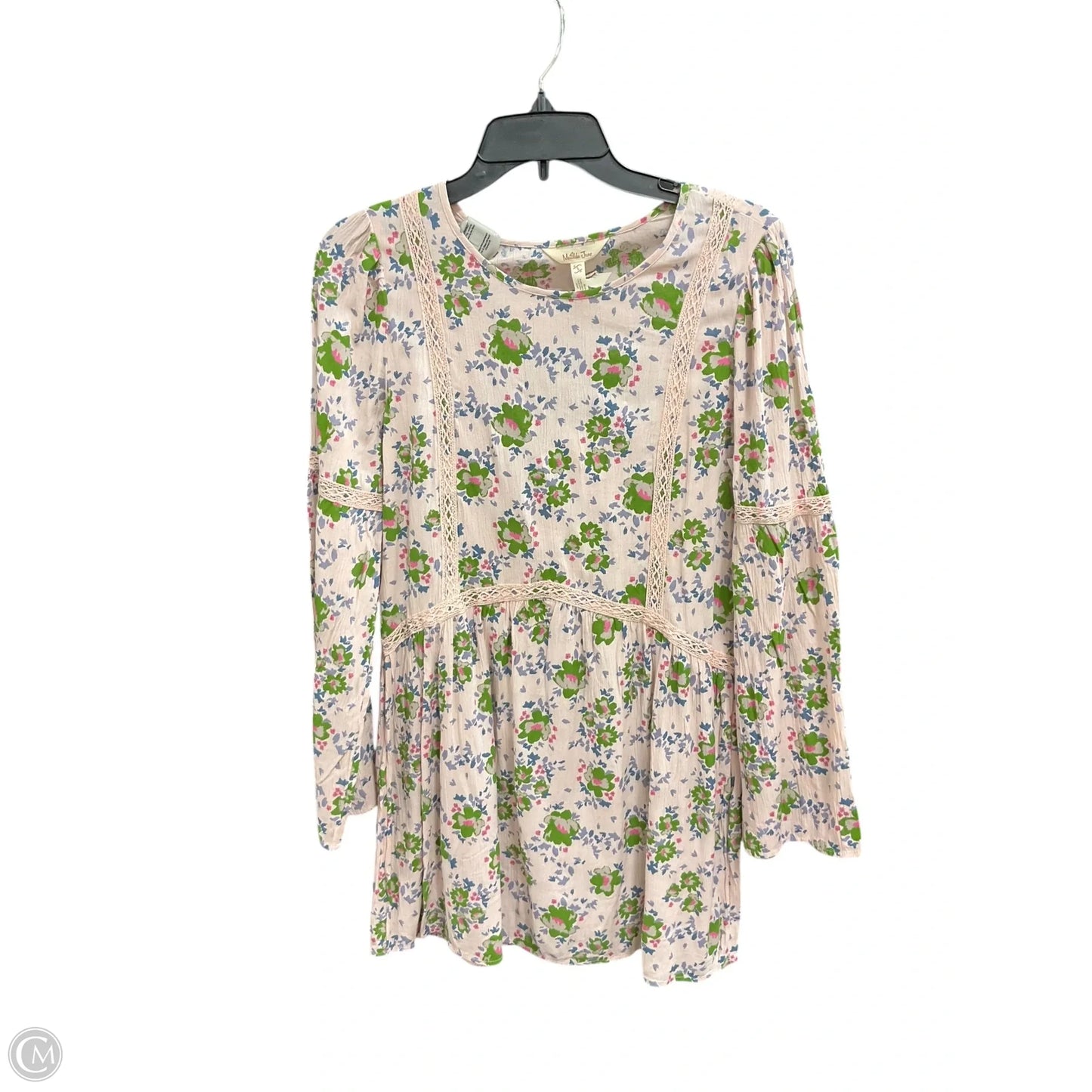 Dress Casual Midi By Matilda Jane In Green & Pink, Size: S