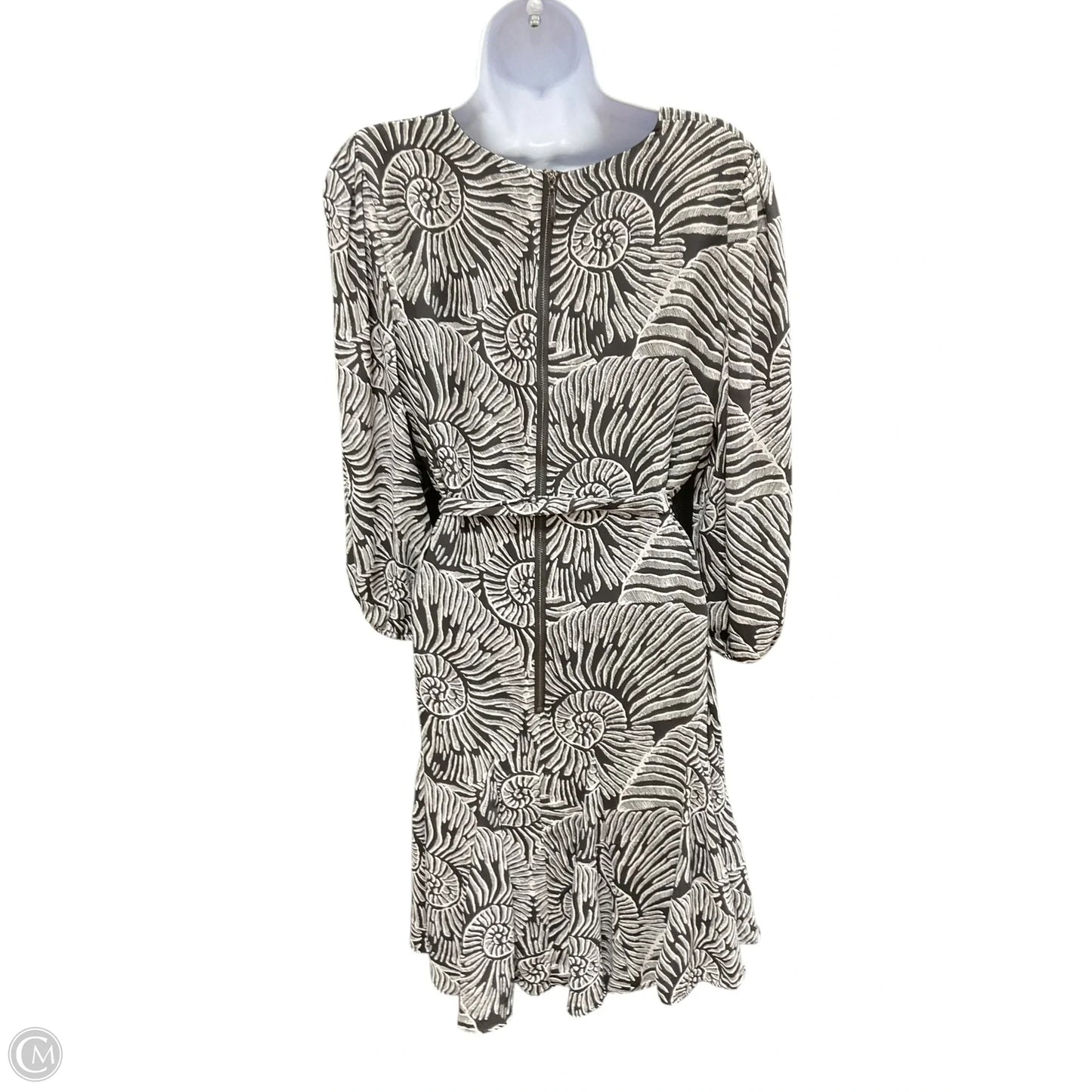 Dress Casual Midi By White House Black Market In Black & White, Size: 8