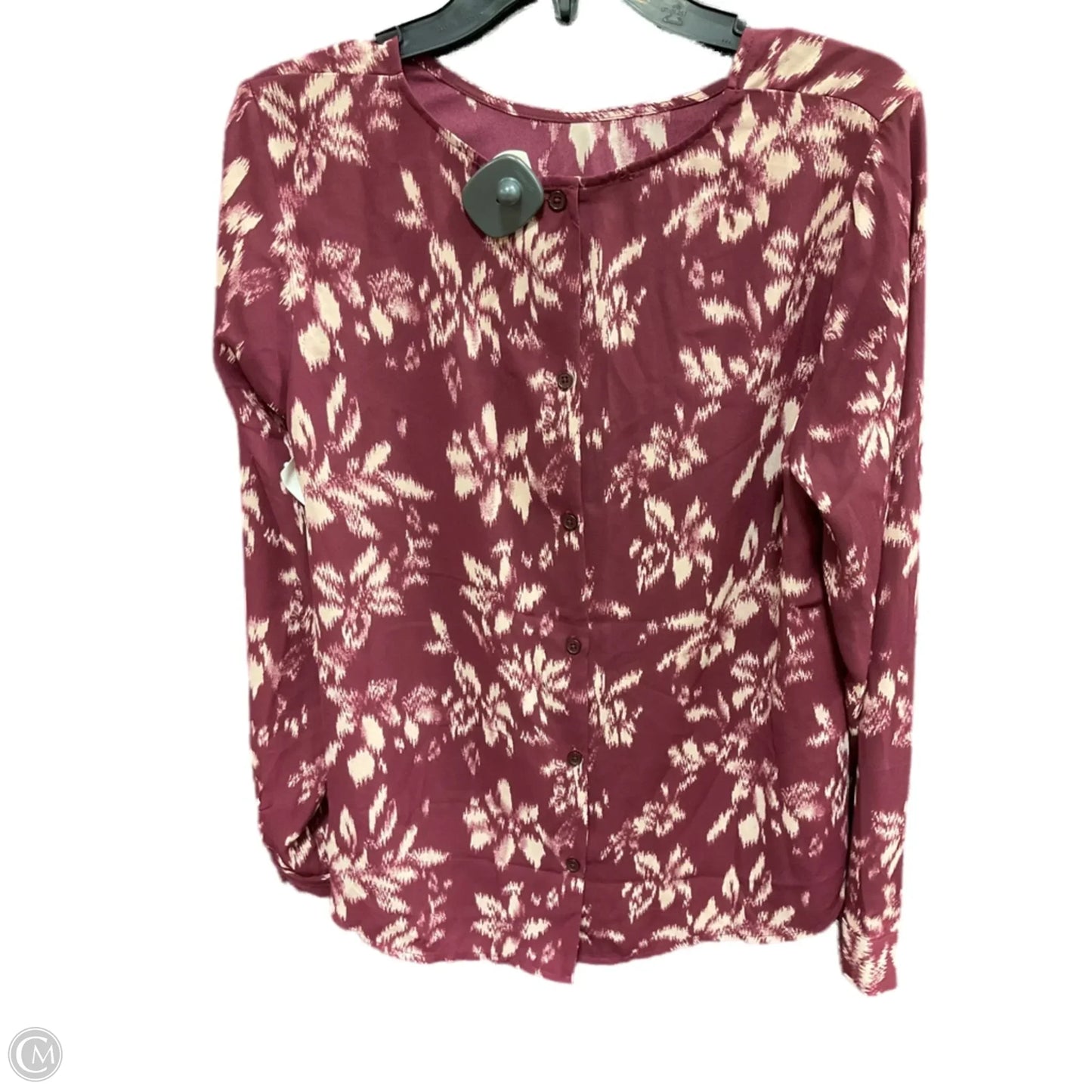 Top Long Sleeve By Maurices In Red, Size: M