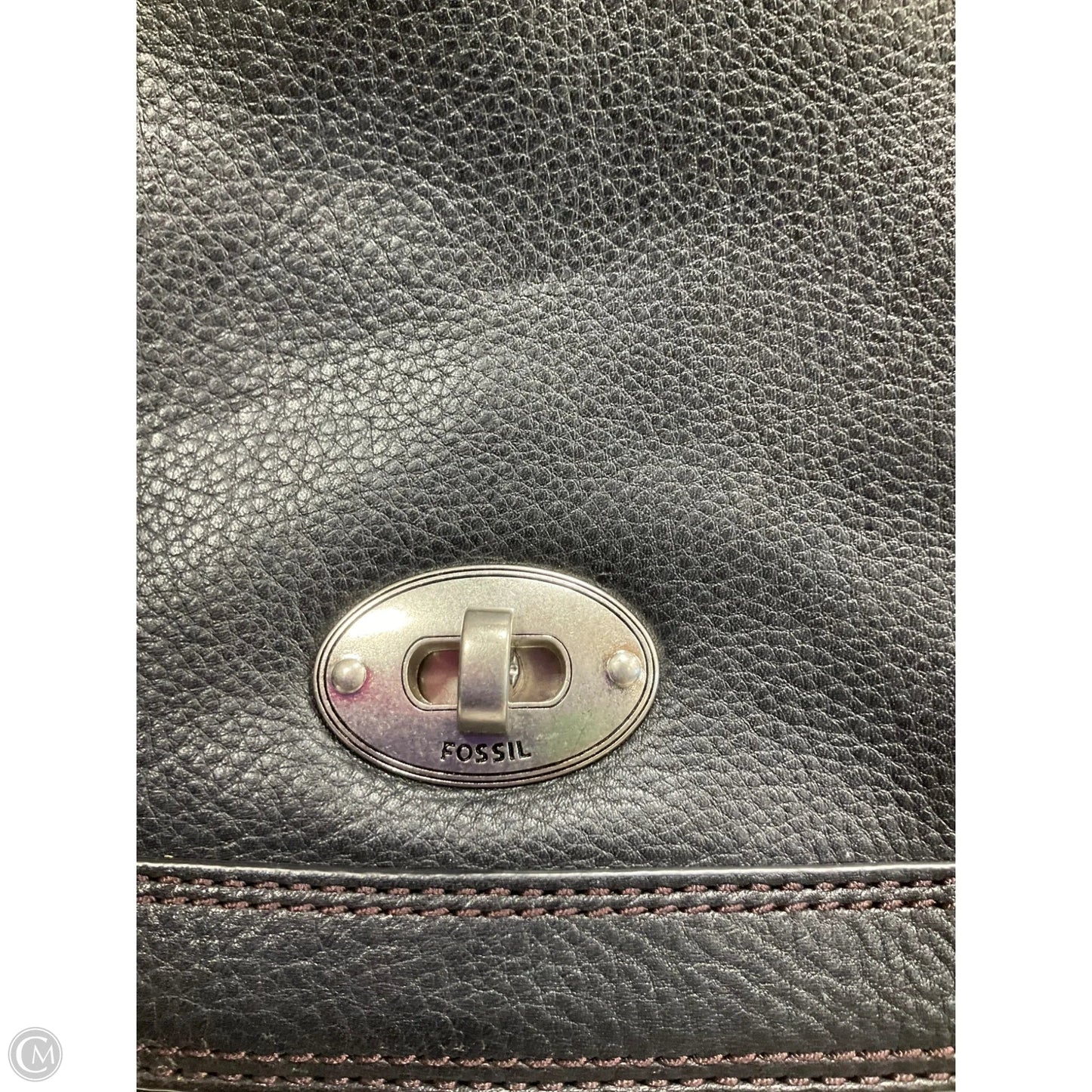Crossbody Leather By Fossil, Size: Medium