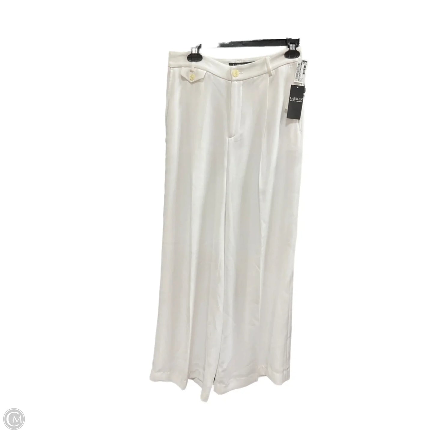 Pants Wide Leg By Lauren By Ralph Lauren In White, Size: 4