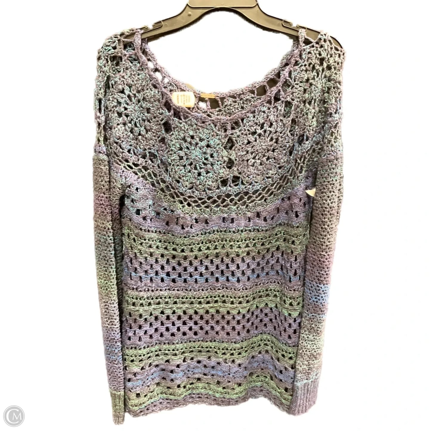 Sweater By Free People In Blue & Purple, Size: L