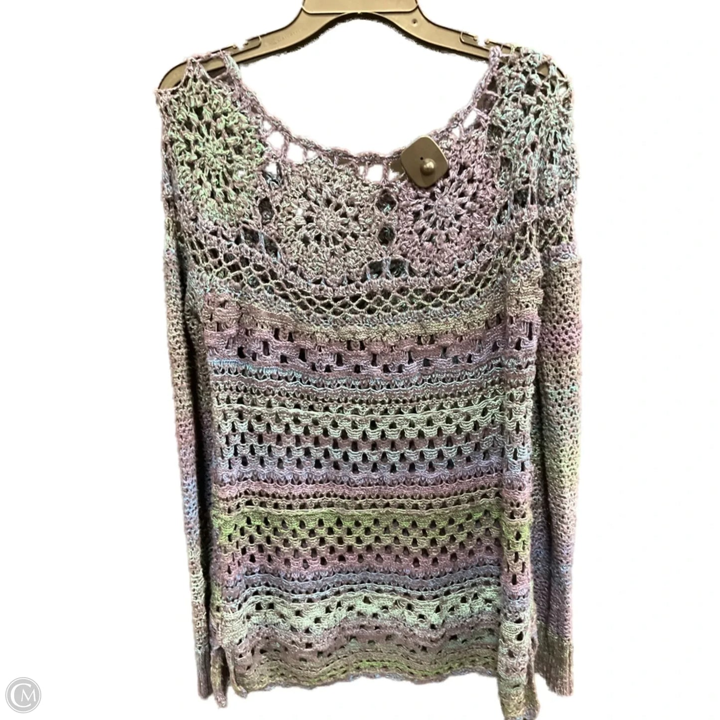 Sweater By Free People In Blue & Purple, Size: L