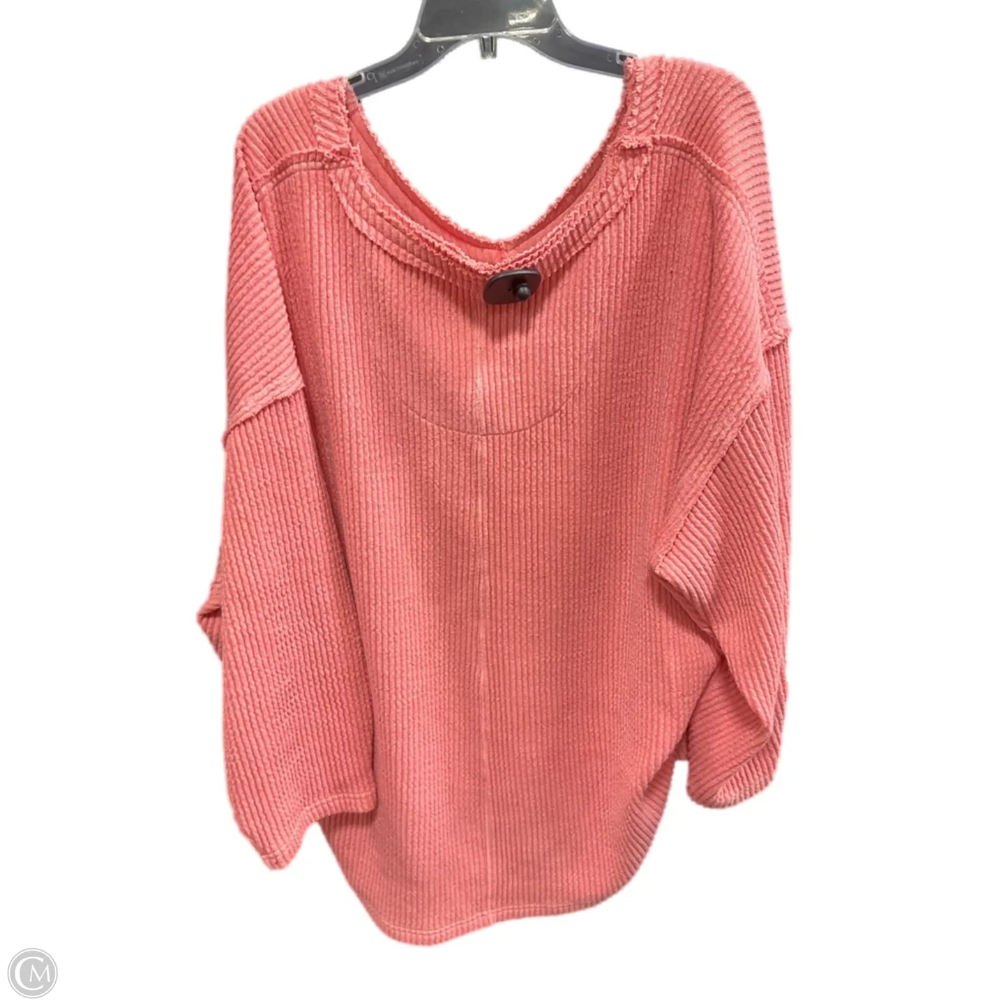 Top Long Sleeve By Free People In Pink, Size: L