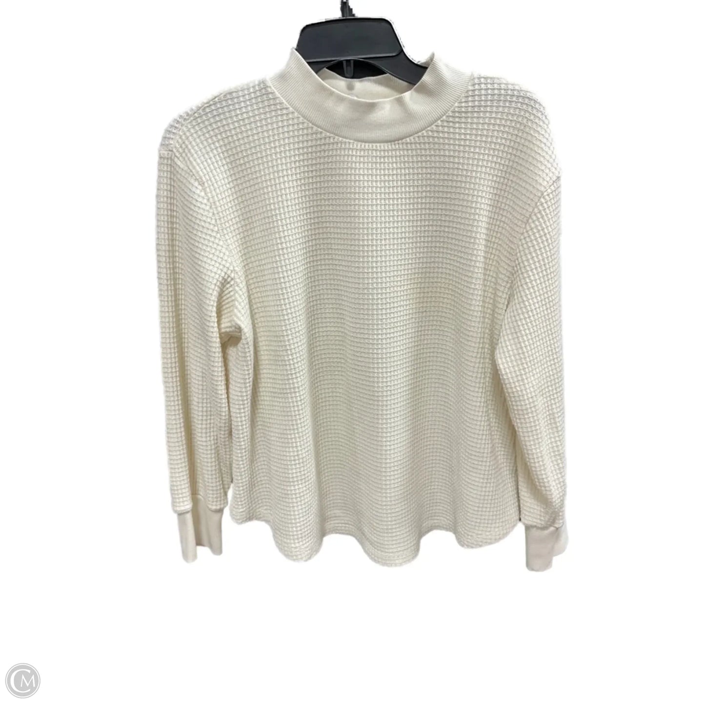 Top Long Sleeve By Madewell In Cream, Size: M