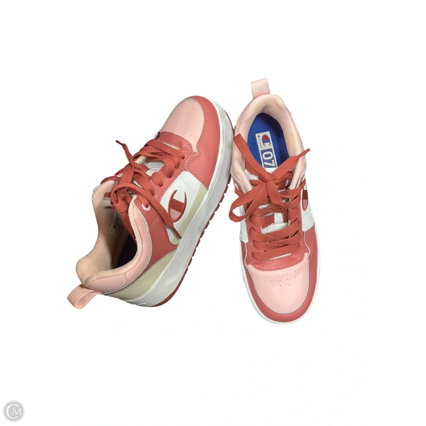 Shoes Athletic By Champion In Pink & Red, Size: 7