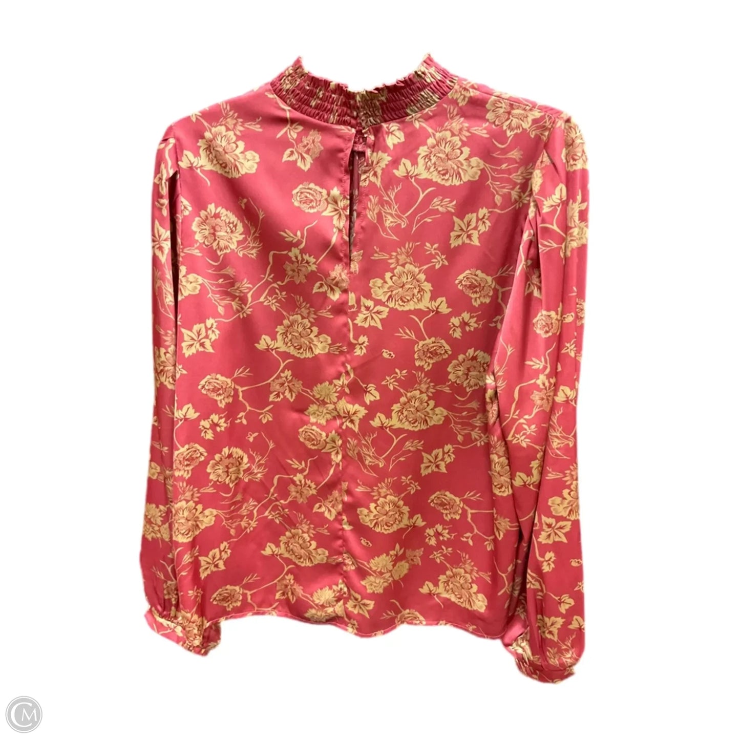 Top Long Sleeve By Melloday In Red & Tan, Size: M